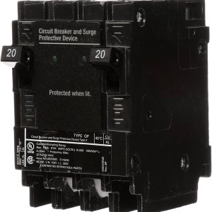 Siemens QSA2020SPD Protección contra sobretensiones para toda la casa con dos disyuntores de 20 amperios para uso solo en paneles Siemens Siemens QSA2020SPD Protección contra sobretensiones para toda la casa con dos disyuntores de 20 amperios para uso solo en paneles Siemens