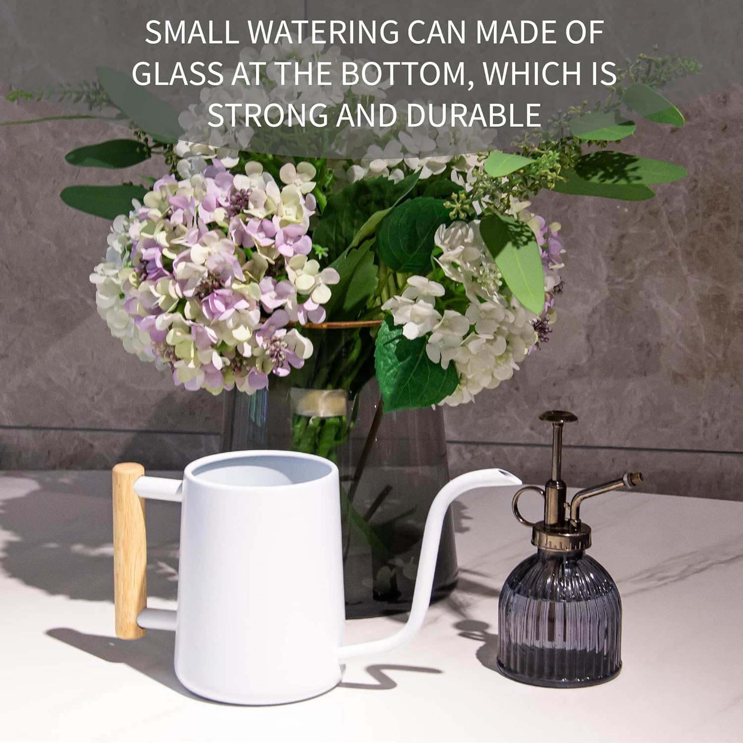 Plant Mister – Mini regadera para plantas, botella de rociador de agua para plantas, regadera de vidrio vintage para interiores y exteriores