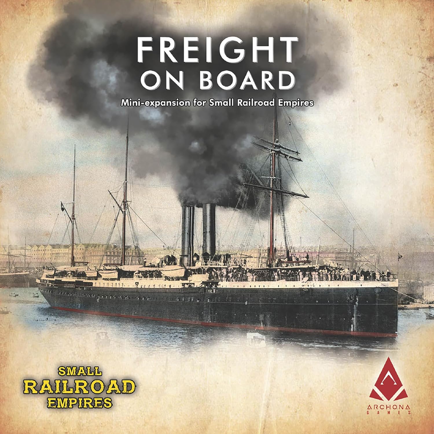 Small Railroad Empires Freight on Board – Mini expansión, juego de mesa de transporte, ambientado en el siglo XIX, a partir de 13 años, 1-5 jugadores