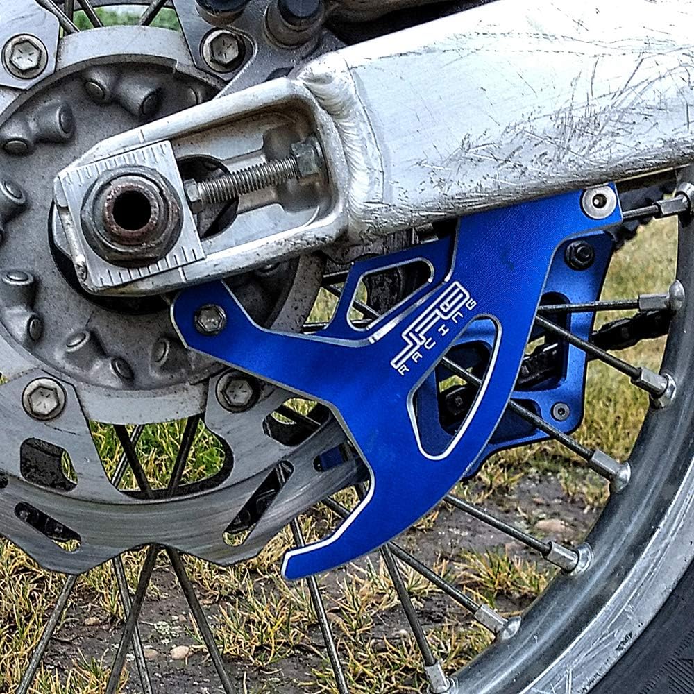 Protector de disco de freno trasero+cubierta de piñón delantero Protector CNC para YZ250 2006-2021  YZ250F 2006-2013  YZ450F 2006-2013  YZ250X