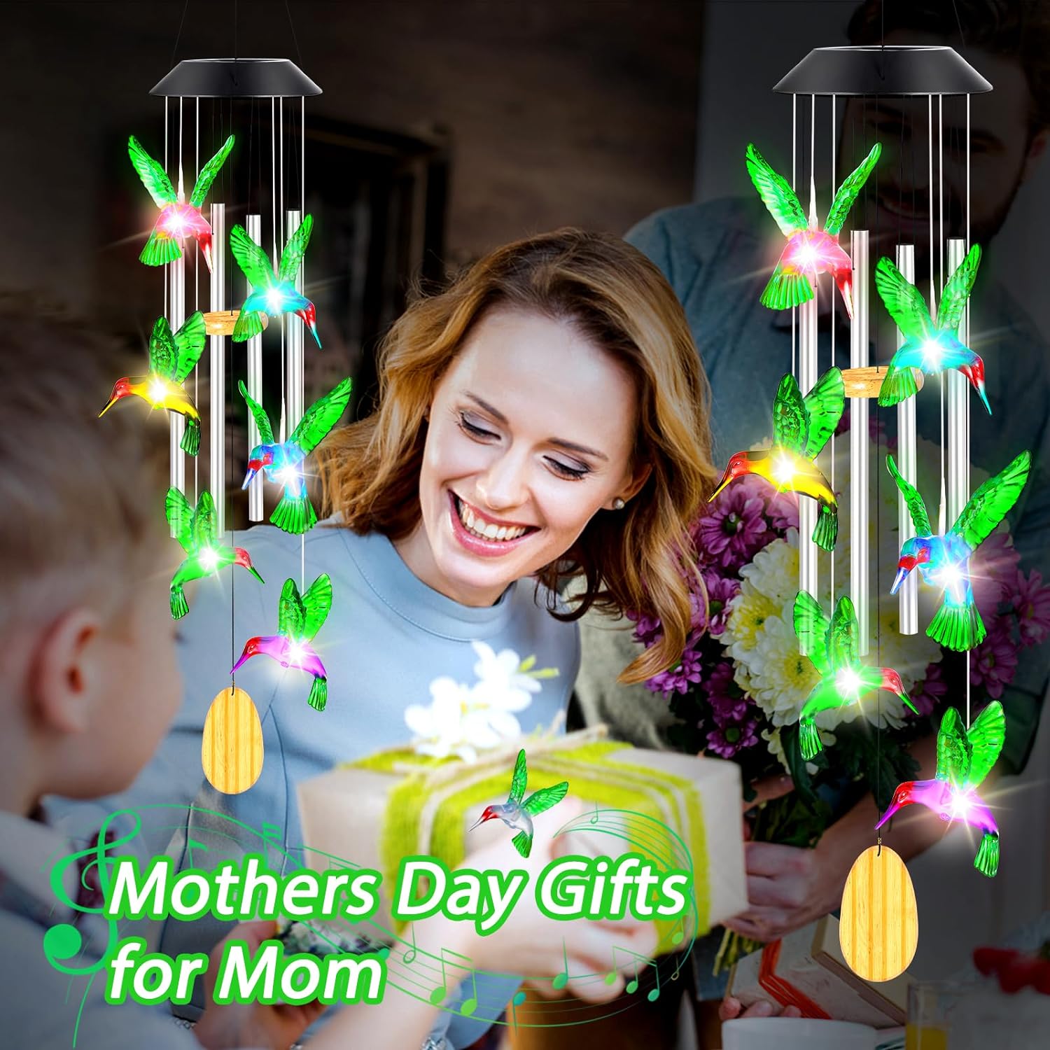 Campanillas de viento para el día de la madre, regalos de cumpleaños para mujeres, regalos del día de la madre para abuela, esposa, hermana,