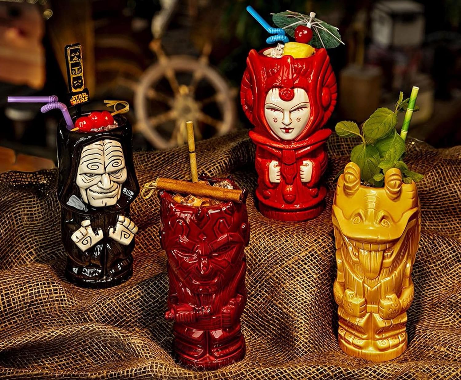 STAR WARS Geeki Tikis Emperor Palpatine – Taza de cerámica con capacidad para 18 onzas