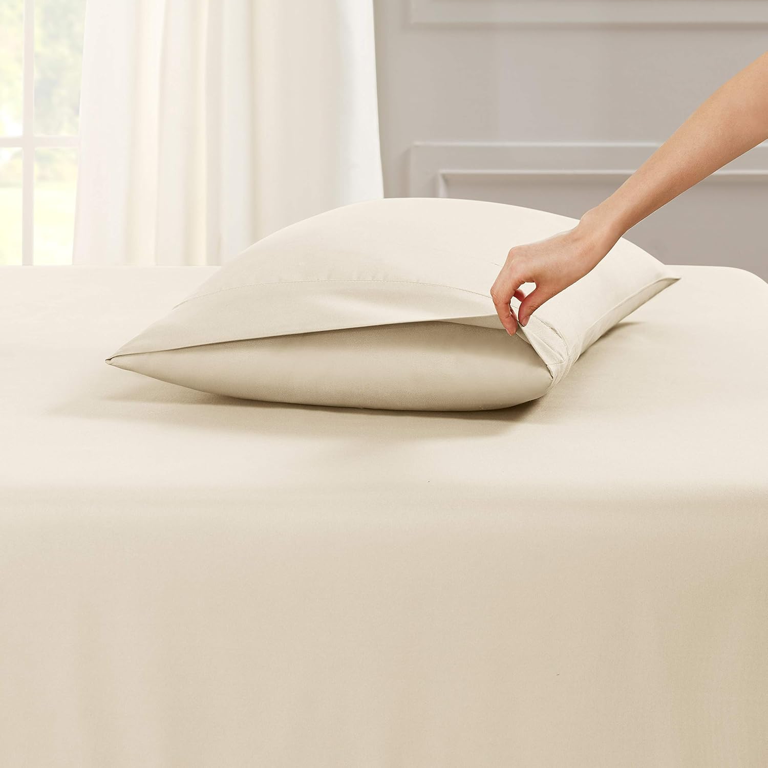 Empyrean – Juego de sábanas bajeras de bolsillo extra profundo de 110 GSM, juego de 6 piezas de bolsillo profundo suave – 60 x 80 pulgadas – Sábanas
