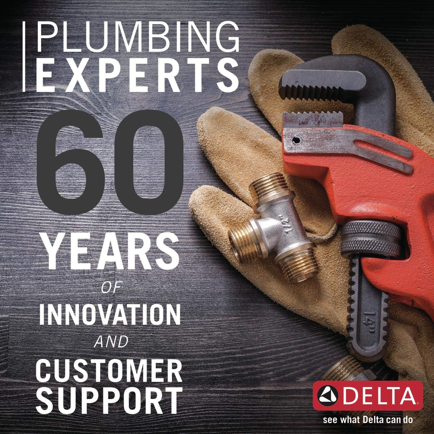 Delta Faucet Tetra Serie 17 Lumicoat T17089-PR – Kit de moldura de válvula de ducha cromada de doble función, mango de ducha, kit de molduras de