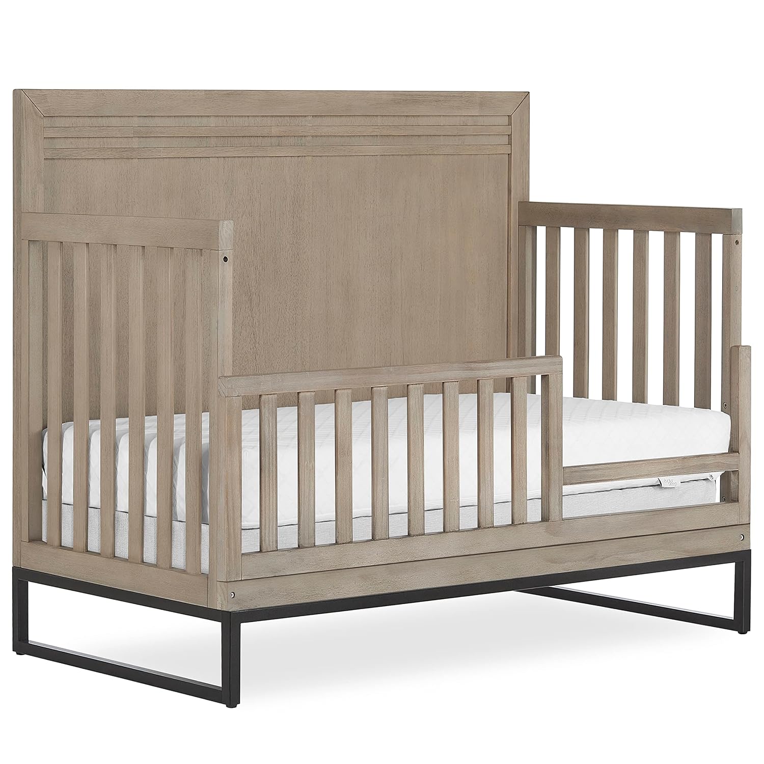 Evolur Kyoto – Riel de guardia convertible para cuna para niños pequeños, montaje completo, calidad duradera