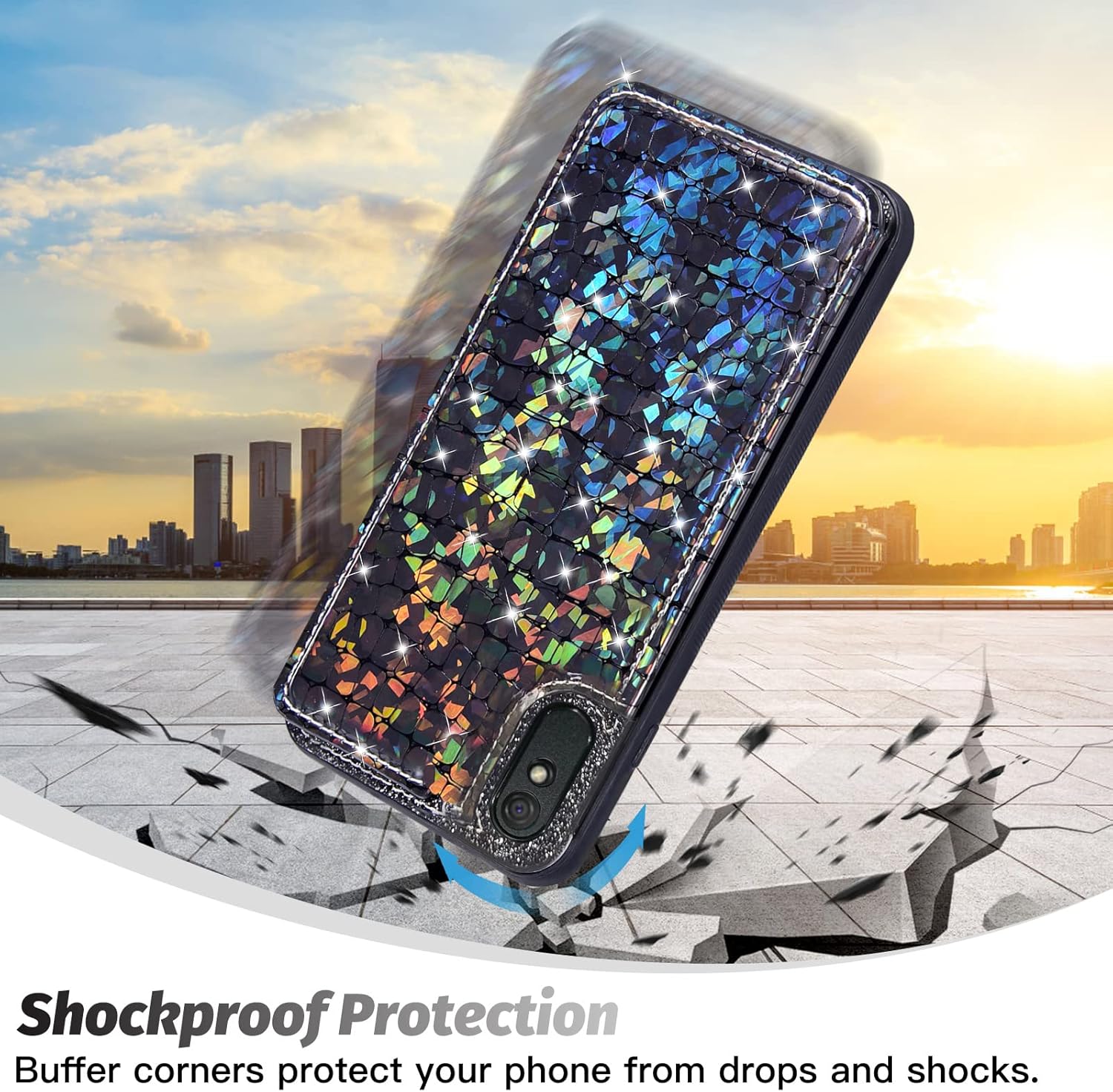 Asuwish Funda de teléfono para Xiaomi Redmi 9A Redme 9i Funda tipo cartera con protector de pantalla y soporte para tarjetas de crédito, accesorios