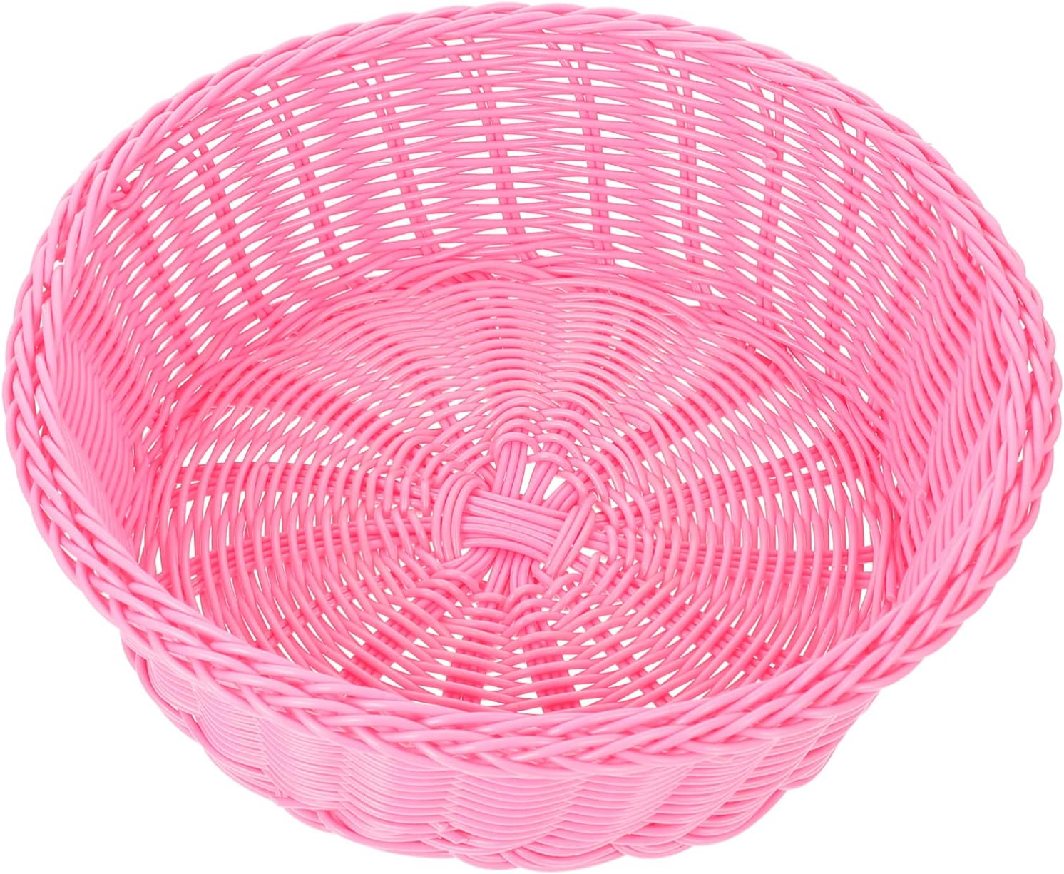 FOMIYES Organizador de frutas, cesta de almacenamiento de ratán, cesta de frutas de cocina, bandeja de almacenamiento tejida a mano, cesta de