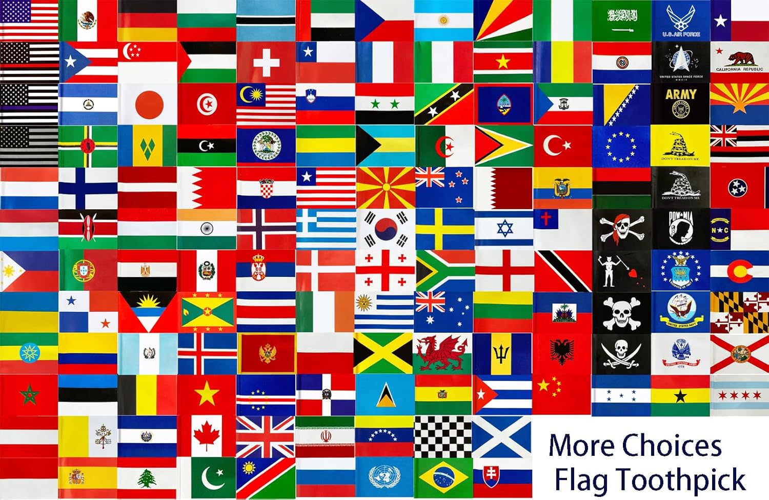 100 banderas dominicanas para palillos de dientes de República Dominicana, mini adornos para cupcakes dominicanos pequeños, banderas, banderines