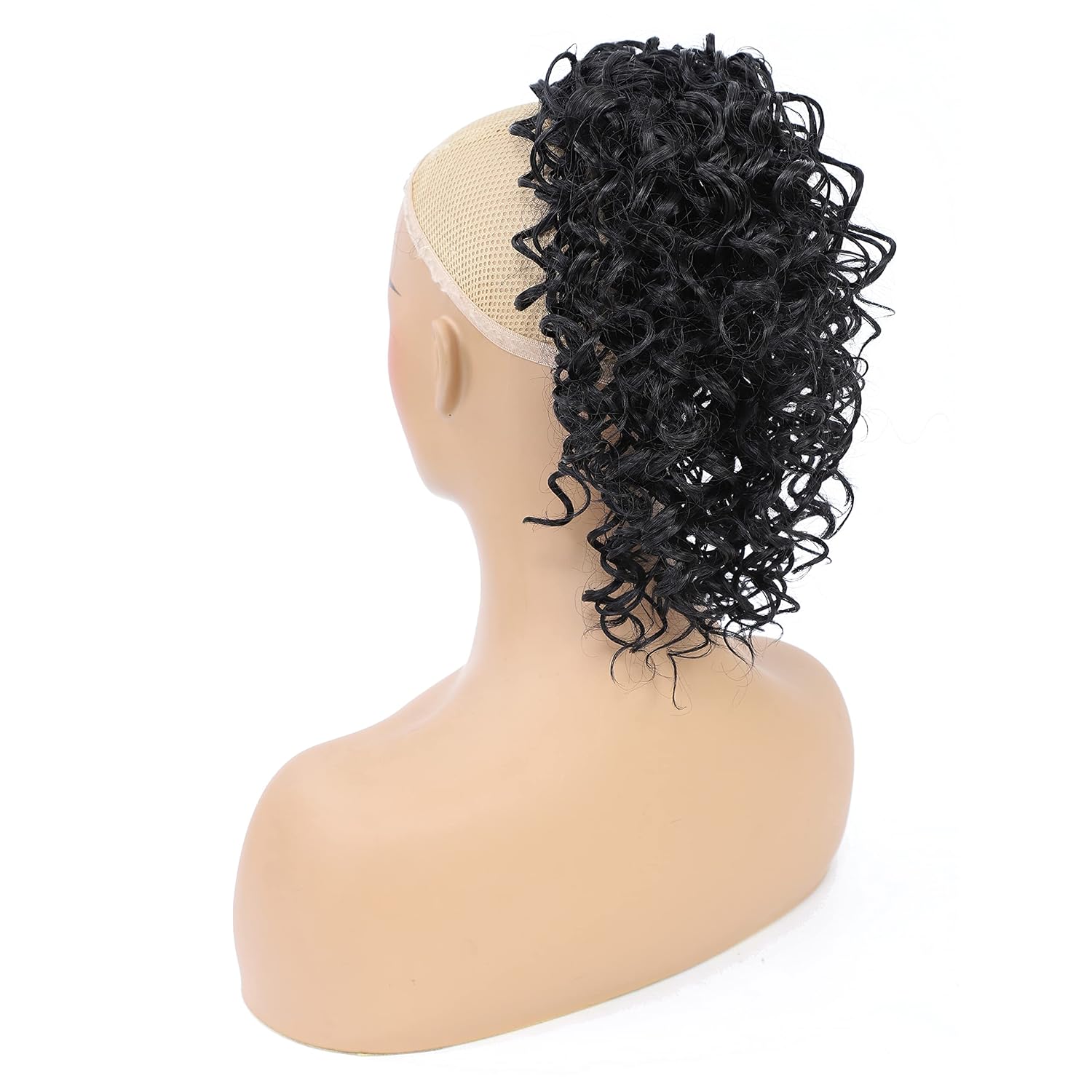 Cola de caballo con cordón para mujeres negras, extensión de cola de caballo rizada para mujeres negras, cola de caballo afro afro de cabello