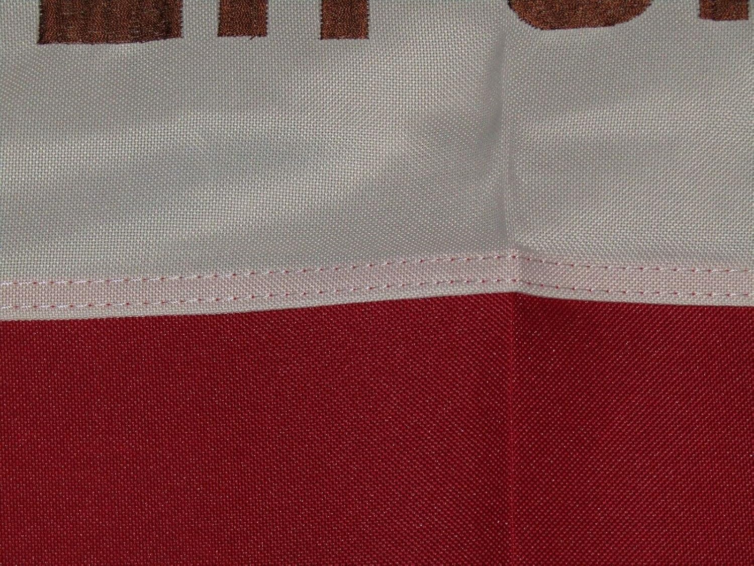 Premium 3×5 Embroidered Sewn State of Synthetic Cotton 3’x5′ w 3 Clips
