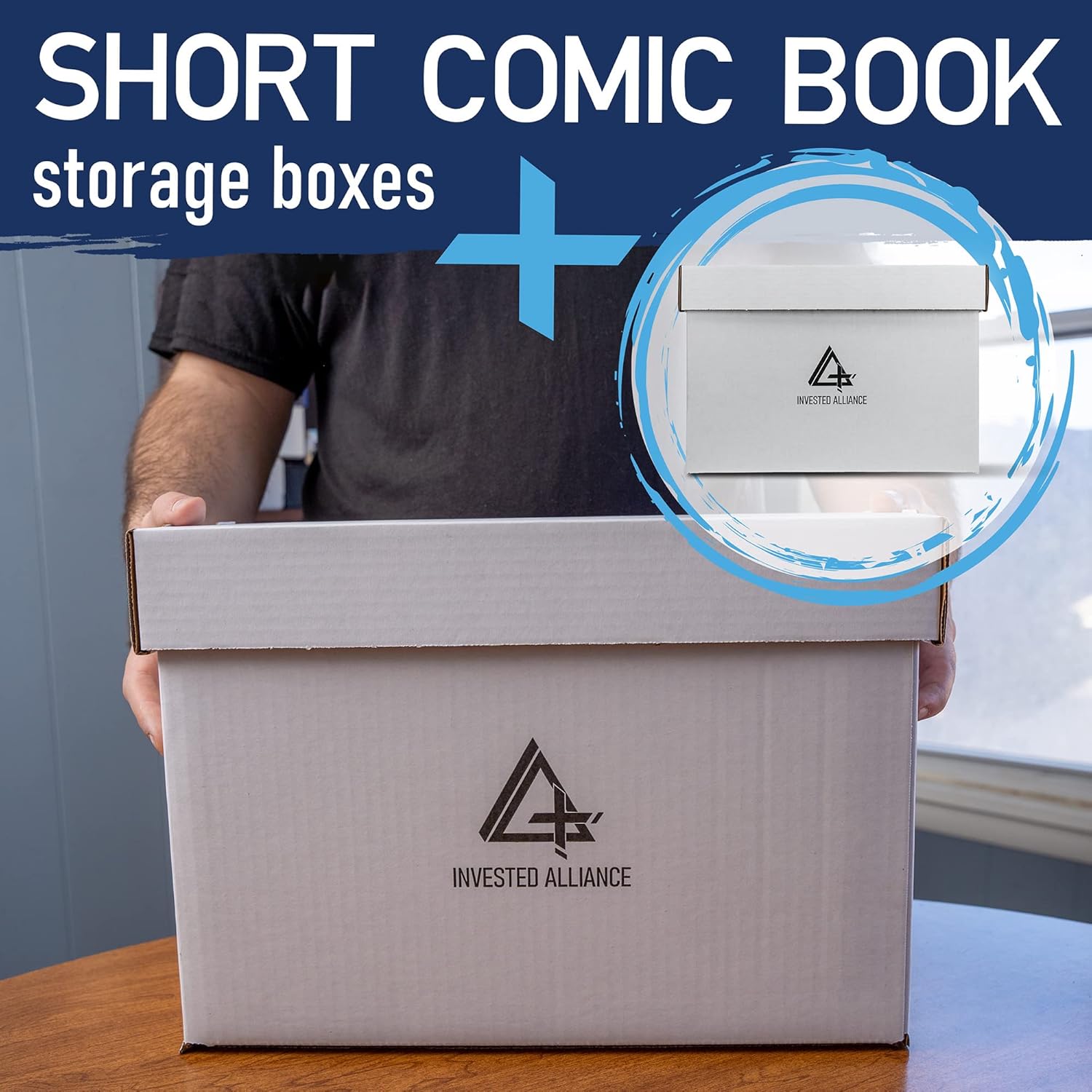 Cajas de almacenamiento prémium para cómics, caja de cartón corto para cómics, caja de cómics blanca gruesa. Caja de almacenamiento de cómics para