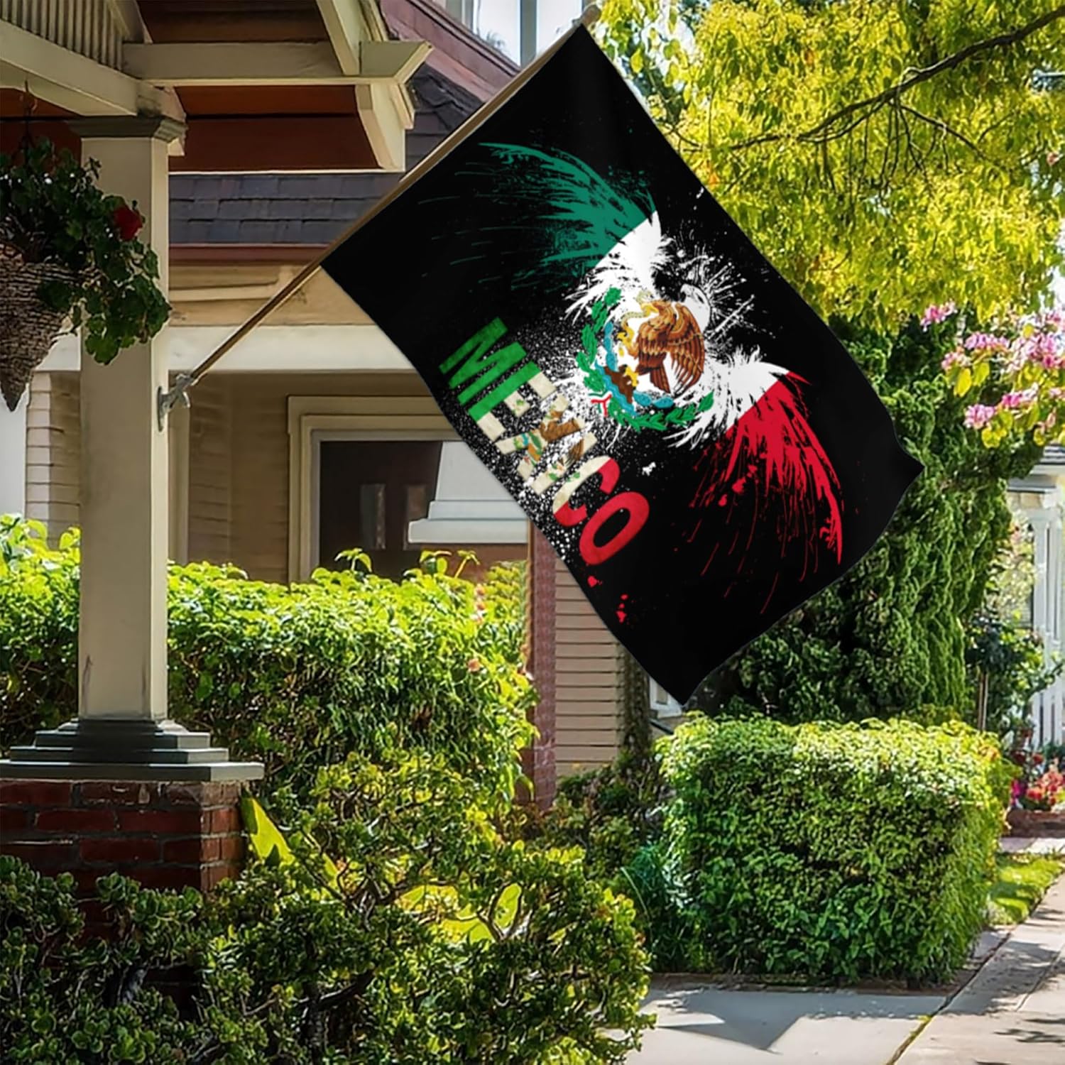 Bandera de México, banderas mexicano-americanas para exteriores, 3 x 5, doble cara, México, Estados Unidos, bandera de la amistad, bandera