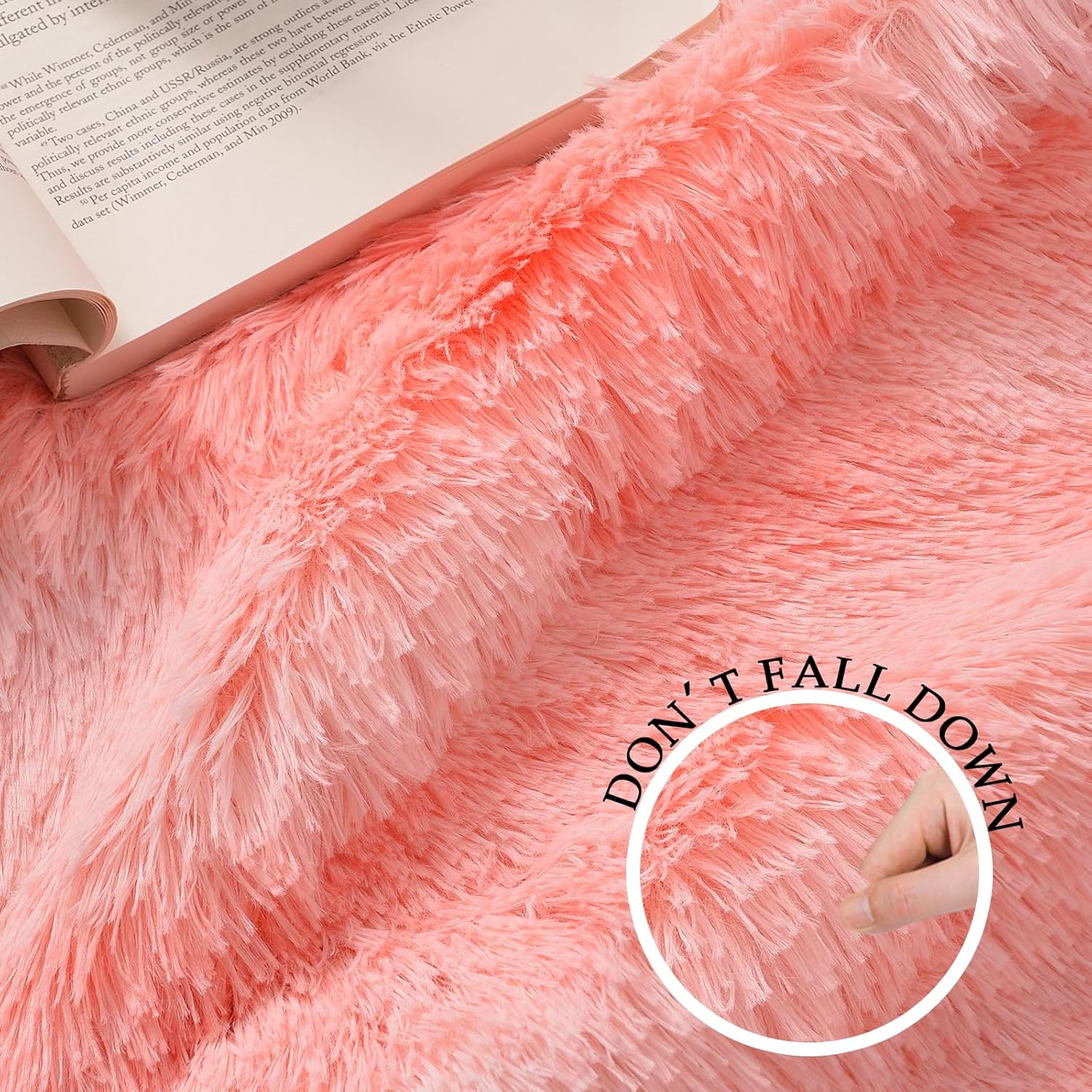 Exclusivo Mezcla Manta mullida de piel sintética, manta reversible de forro polar sherpa, manta cálida de felpa esponjosa para sofá y cama, 50 x 60