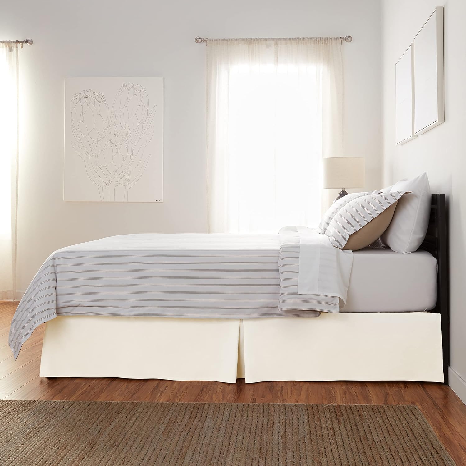 Tienda Basics Faldón para cama con pliegues