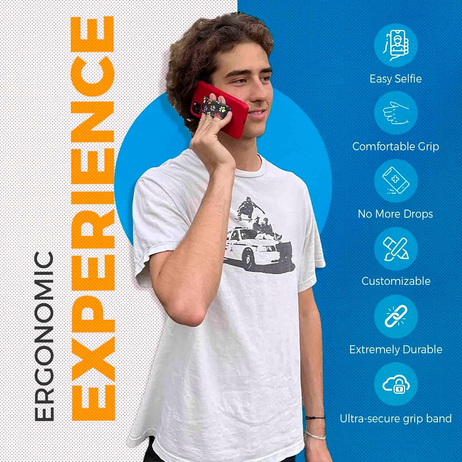 Switchbands Funda Loop para iPhone 11 Pro con agarre personalizable para teléfono  Funda con correa de bucle compatible con carga inalámbrica  Funda