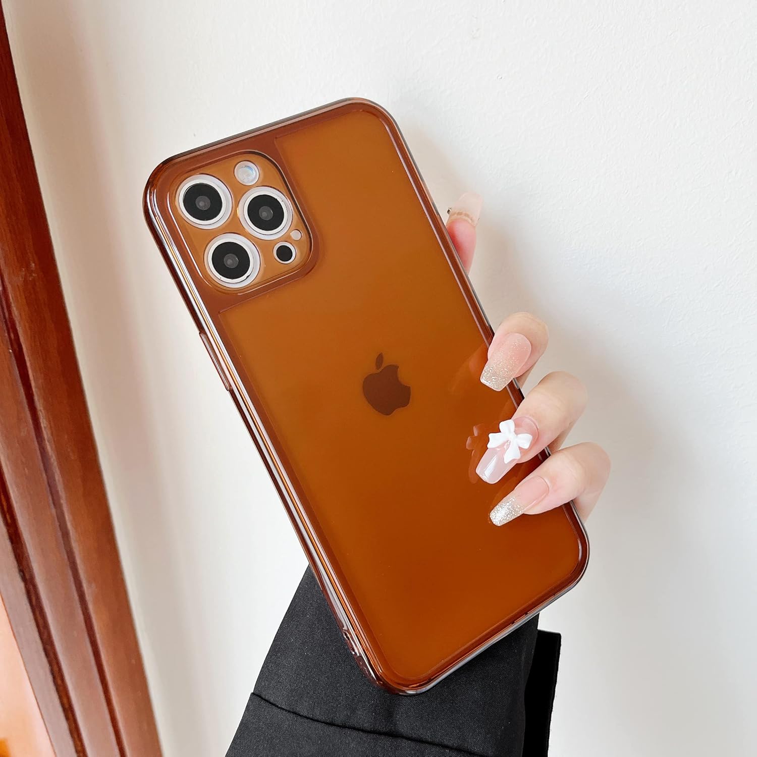 ZTOFERA Funda para iPhone 15 Pro 6.1 pulgadas, Transparente Suave Silicona Bumper Protector Retro Color Transparente A Prueba de Golpes iPhone 15