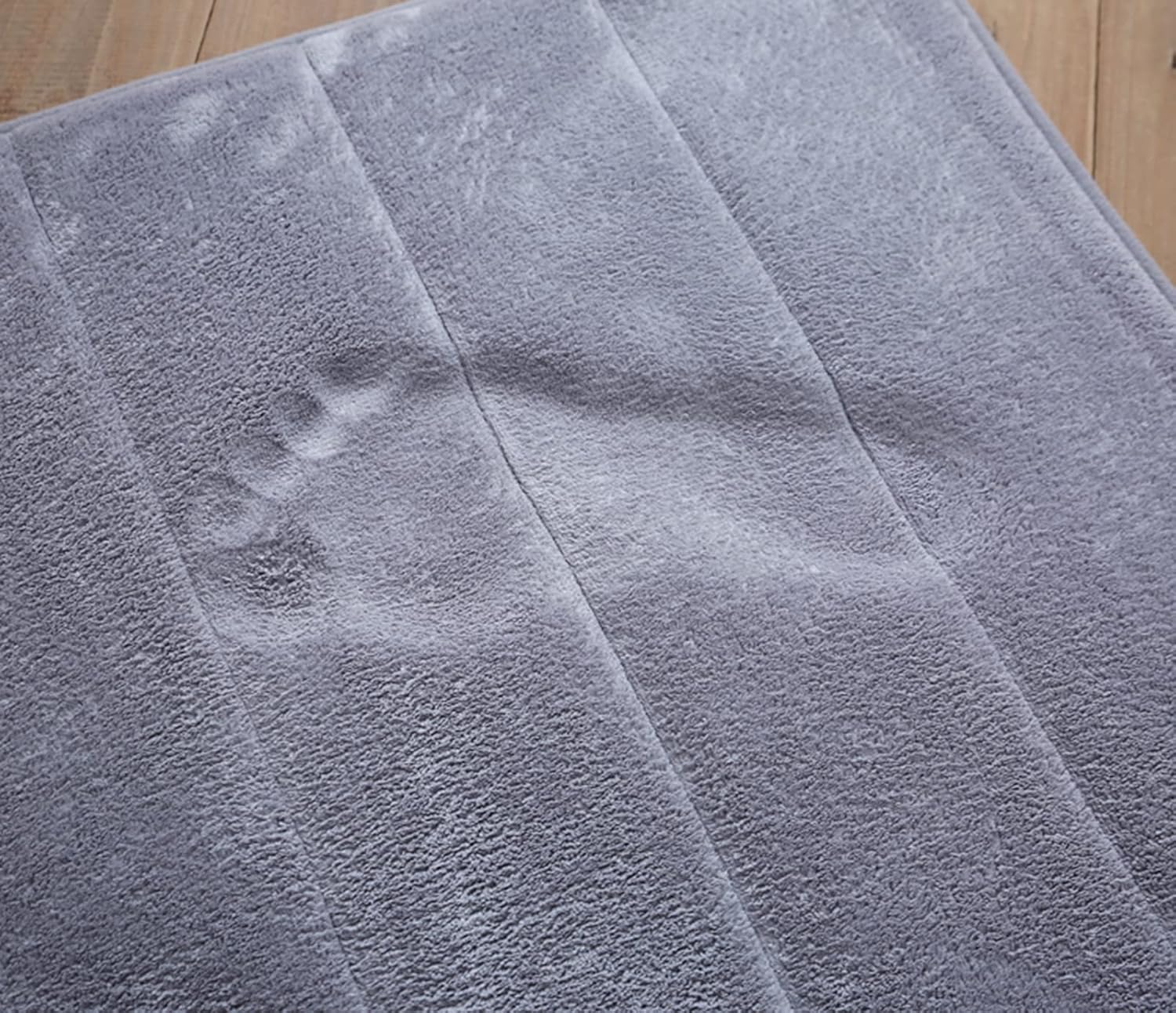 Lifup Tapete de baño suave en forma de U, tapete de baño de espuma viscoelástica, antideslizante, absorción de agua, secado rápido, tapete de baño