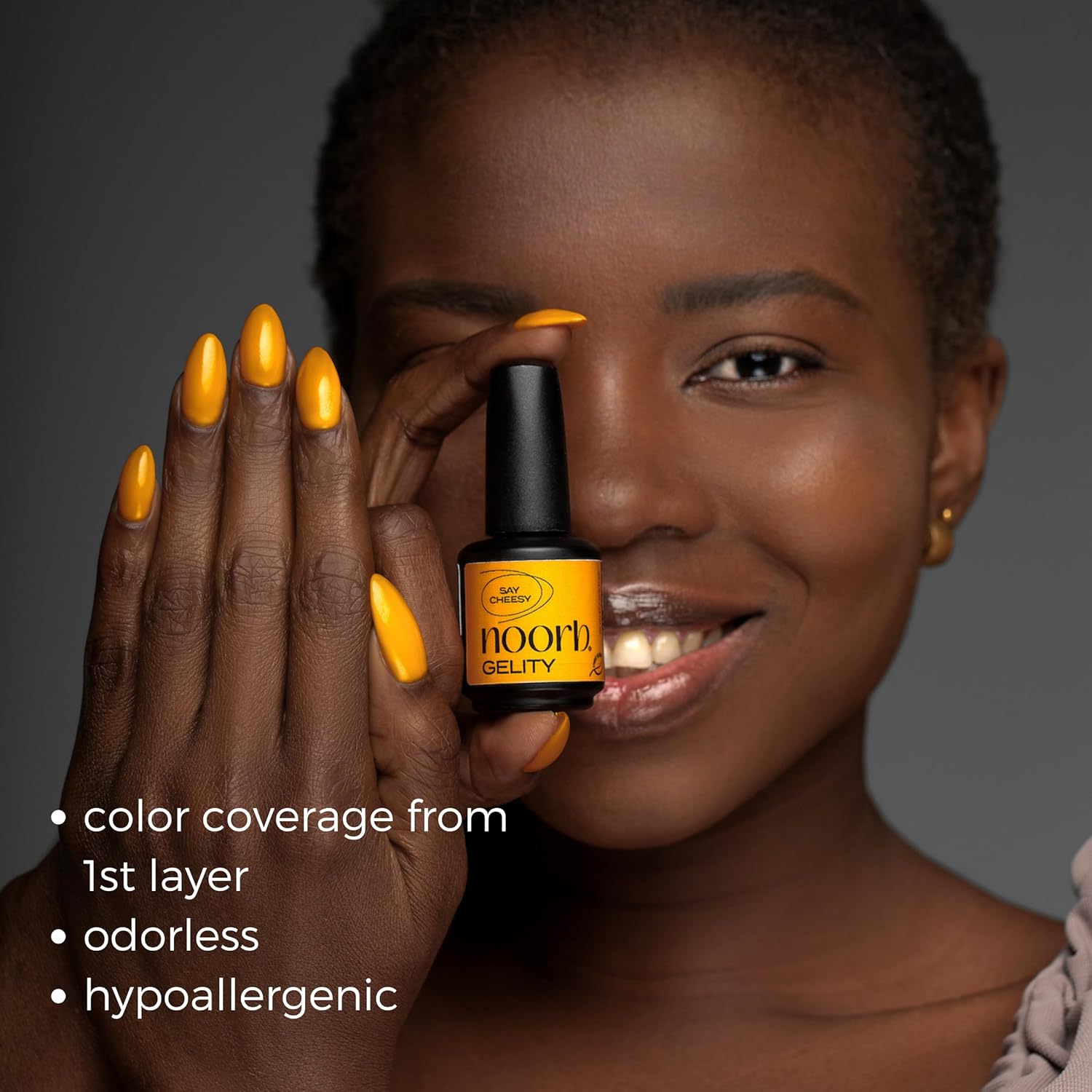 Esmalte de gel amarillo, esmalte de uñas de gel natural con pigmentos orgánicos, esmalte de gel de uñas UV de color amarillo