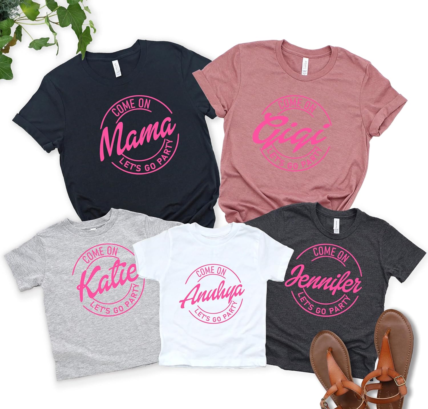 Custom Doll Baby Girl Birthday Shirt Come on Lets Go Party Shirt Party Girls Shirt Besties Personalized Birthday Party Shirt Birthday Gift