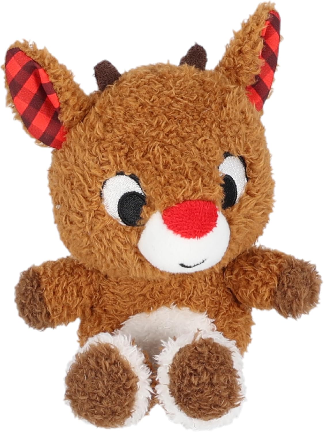 KIDS PREFERRED Rudolph The Red Nose Reindeer Cuteeze – Juguete de peluche para bebés y niños pequeños y niñas, 6 pulgadas
