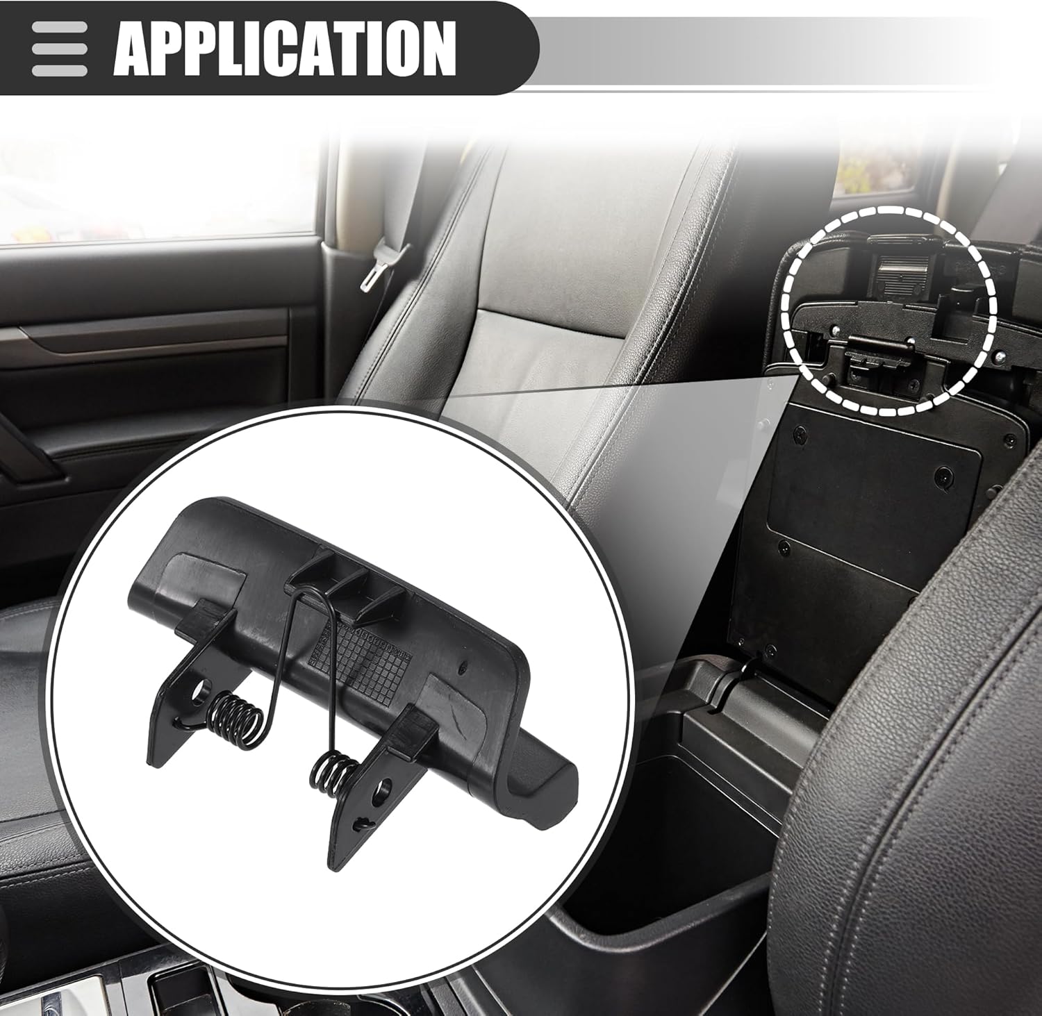Motoforti Pestillo de consola central, para Ford Escape 2013-2016, para Ford C-Max 2013-2018, cerradura de consola central, pestillo de tapa del