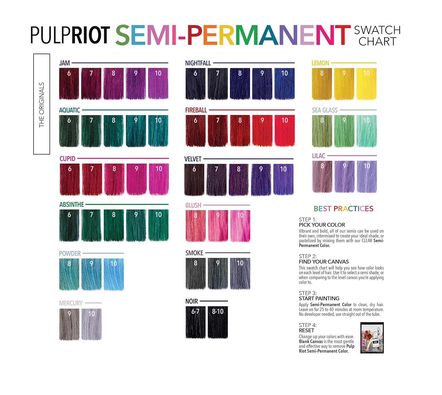 Pulp Riot – Tinte semipermanente para el cabello, bola de fuego, 4 onzas