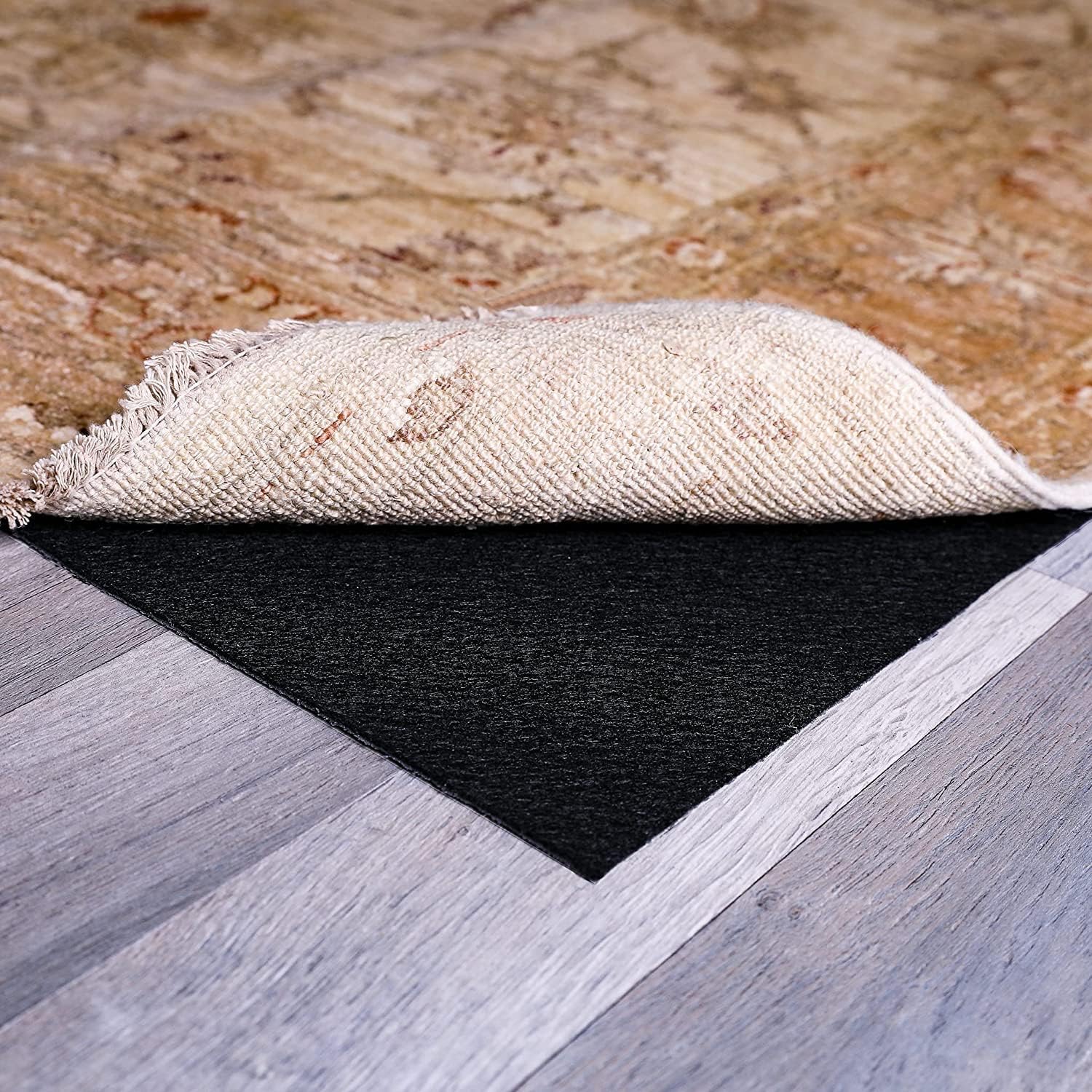 Slip-Stop Almohadilla antideslizante de perfil bajo prémium para alfombras de área y alfombras de pasillo, hecha en Estados Unidos, mantiene las