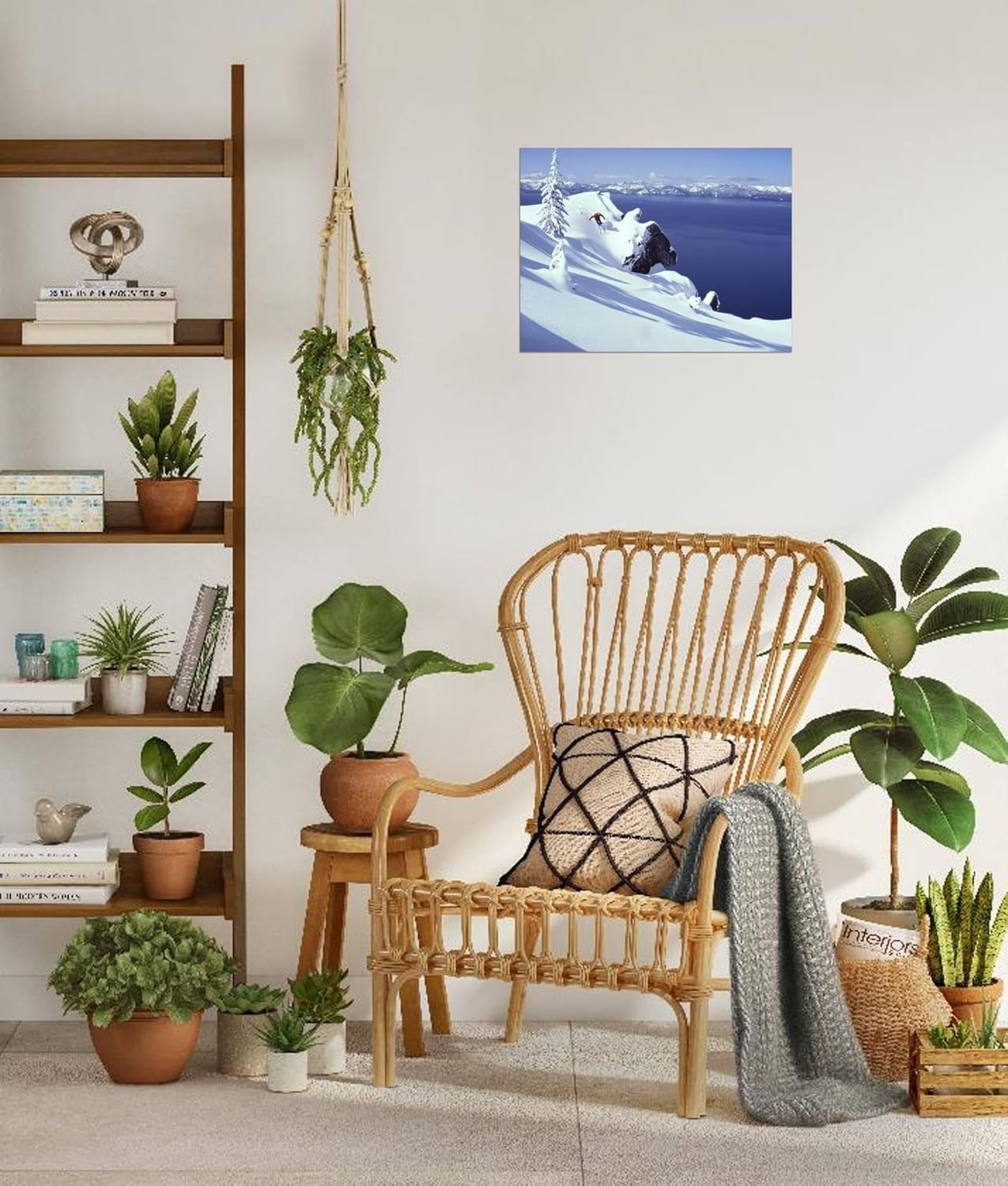 Lienzo decorativo para pared, diseño de lago Tahoe, California, Estados Unidos, decoración escénica, 32 x 24 pulgadas