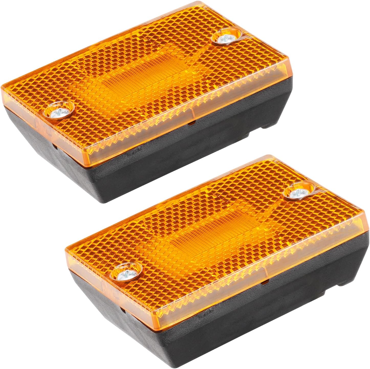 KAX 4 luces LED ámbar de marcador lateral impermeable para remolques de lanchas utilitarias de más de 80 pulgadas, luz de liquidación de cámper RV