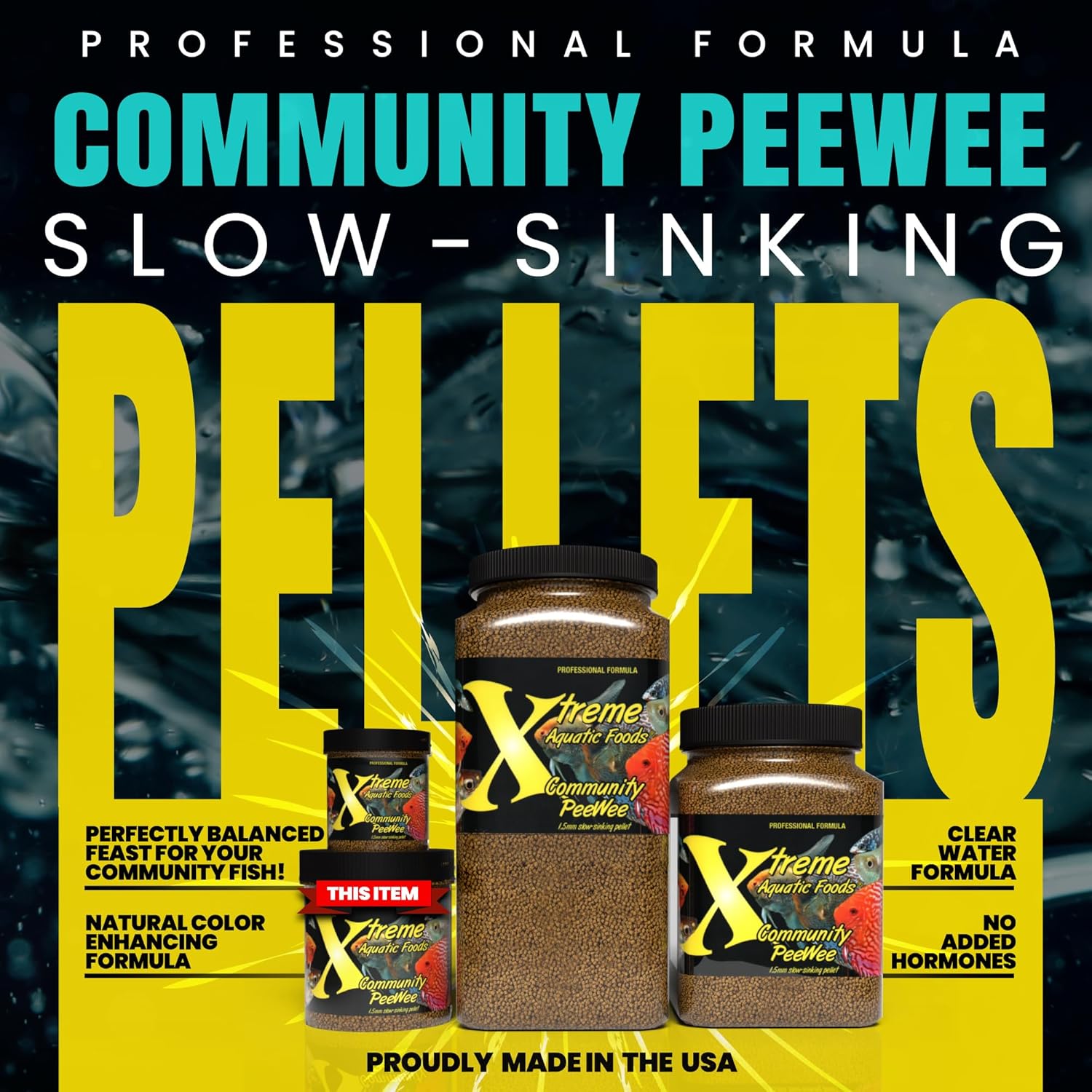 Xtreme Aquatic Foods 2128-B Comunidad Peewee Fish Food