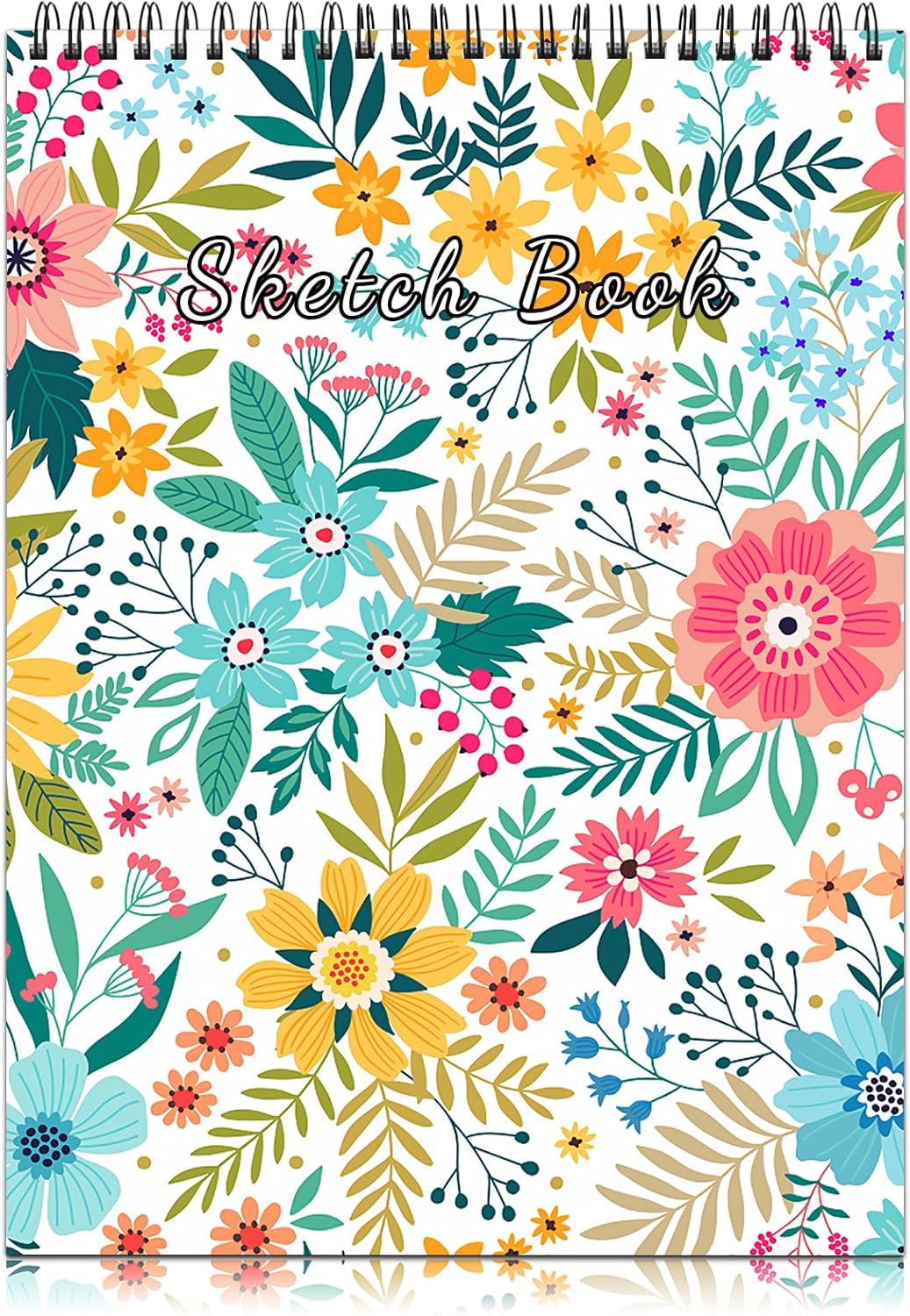 Deokke Cuaderno de bocetos encuadernado en espiral, 9 x 12 pulgadas, papel grueso de 3.53 ozm, 50 hojas y 100 páginas, libro de bocetos artísticos,
