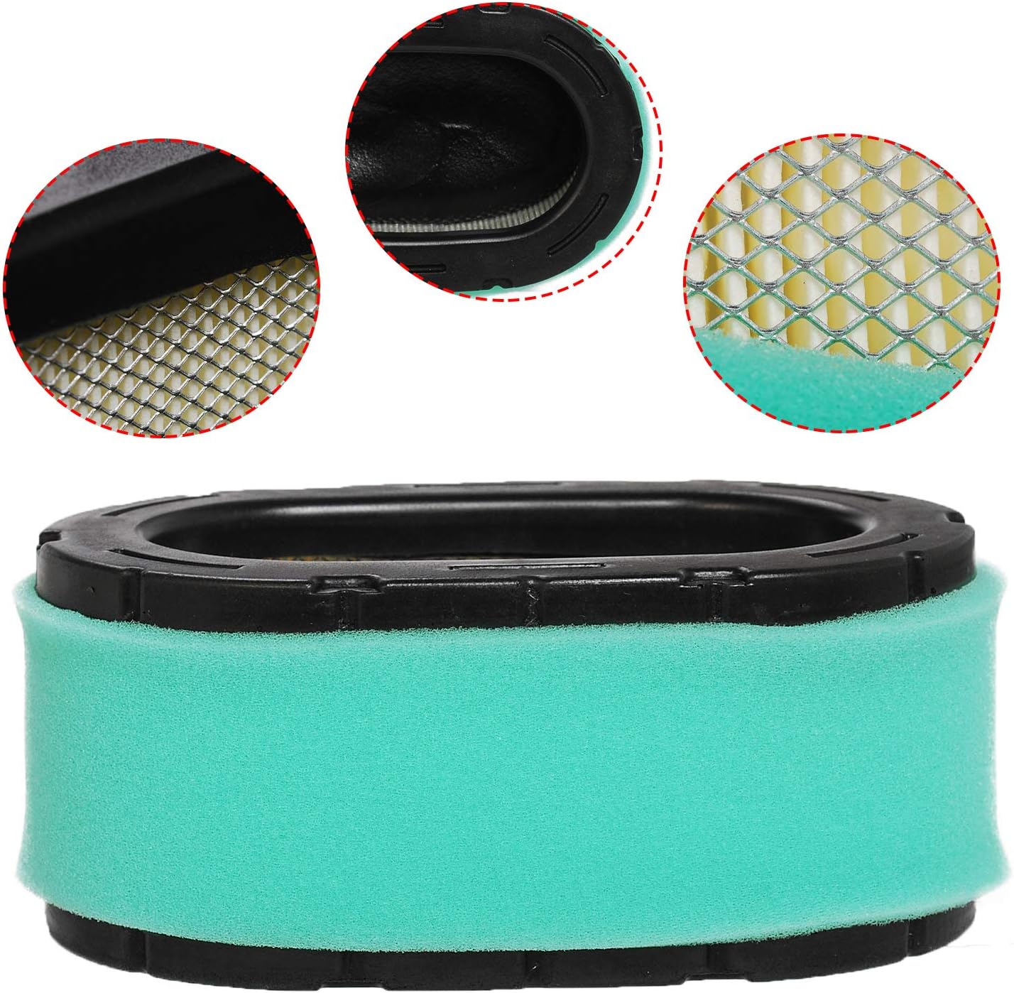 HIFROM Kit de filtro de aire prefiltro de combustible combinado compatible con ZT710-ZT740 KT715-KT745 19HP-26HP Combo cortacésped 16-083-04-S