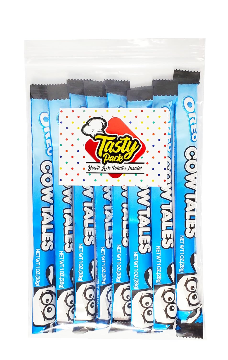 Goetze Cow Tales – Paquete de 8 caramelos sabrosos con imán de TastyPack (Oreo Cow Tales, 8 unidades)