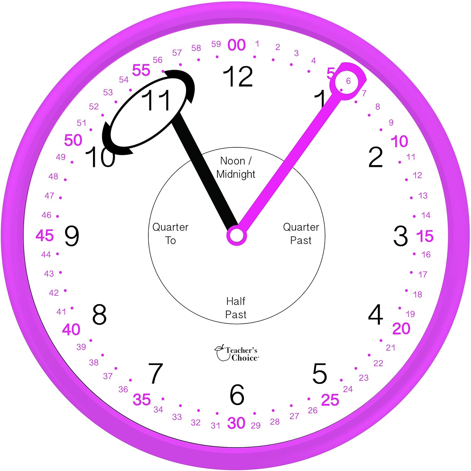 Teacher’s Choice Reloj de pared educativo