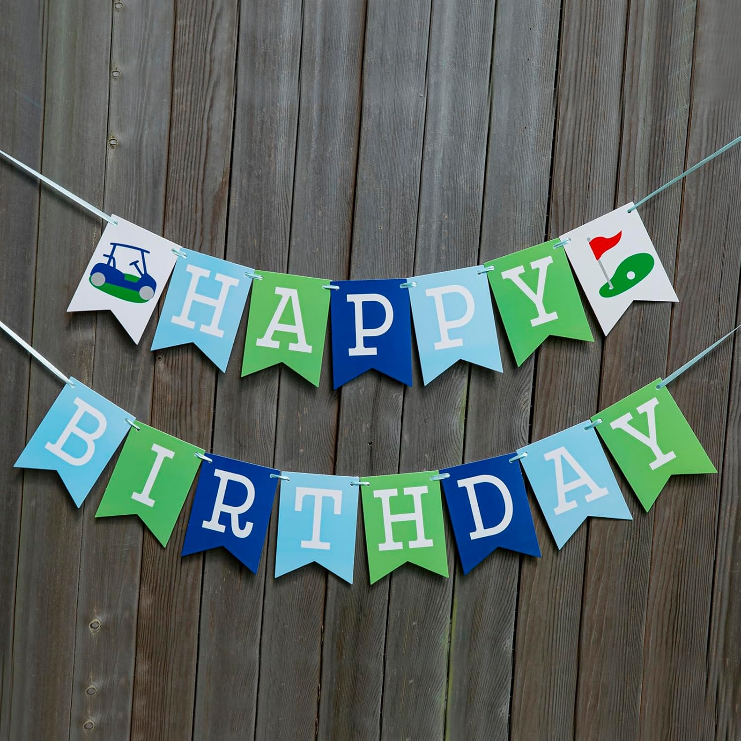 Cartel de feliz cumpleaños de golf, decoraciones de feliz cumpleaños de golf, decoraciones de fiesta de cumpleaños con temática de golf, pancarta de