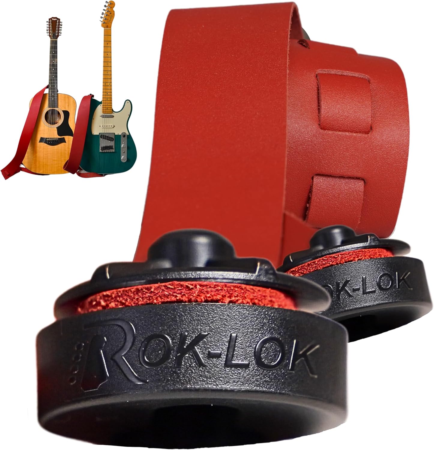 Rok Lok – Cerradura universal de cambio rápido para correa de guitarra, juego de cerraduras de correa de guitarra, protege tu instrumento sin