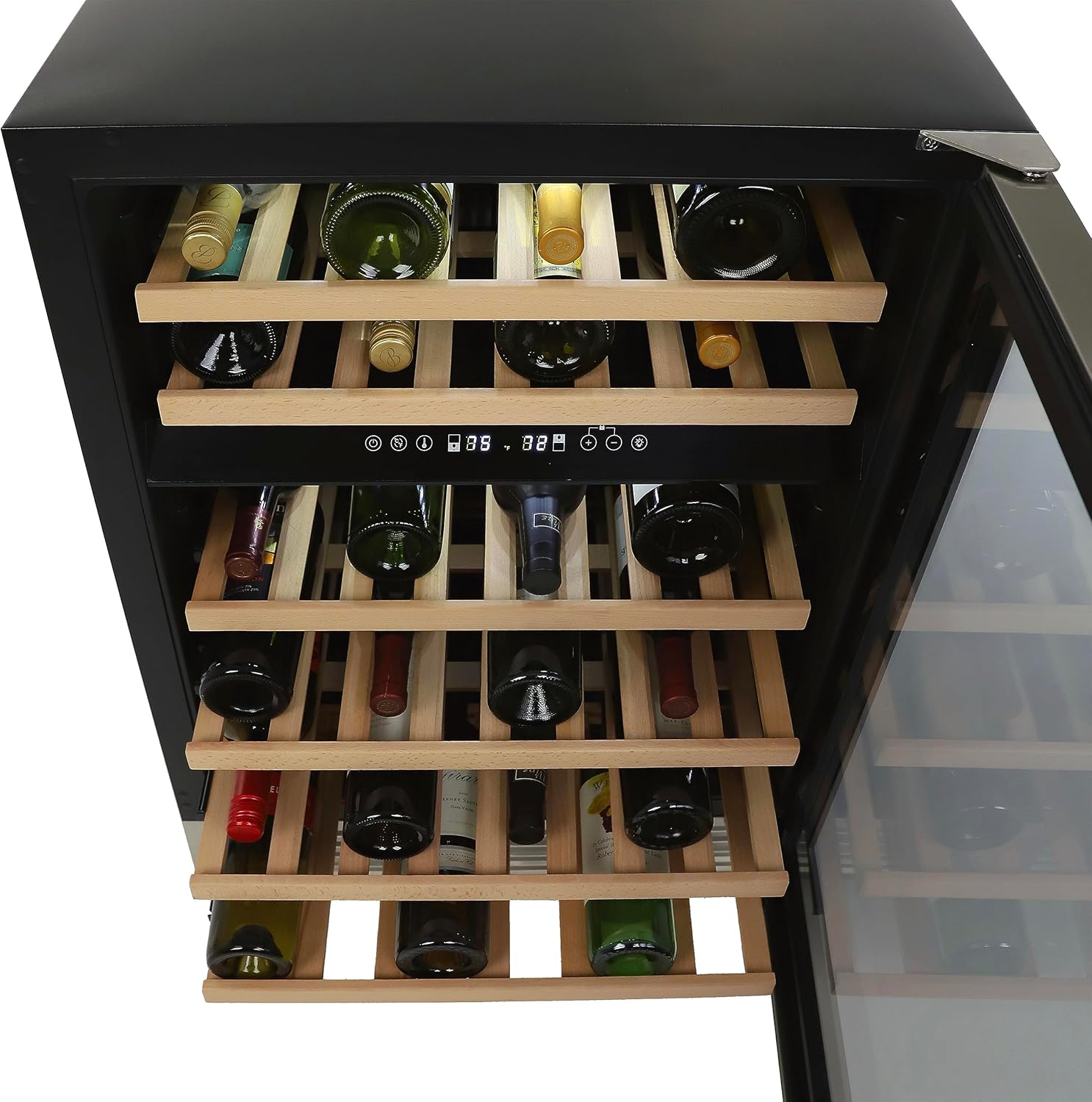 DUURA DE430WCDZSS Wine Cooler Designer Series Dual-Zone, 46 botellas, metálico
