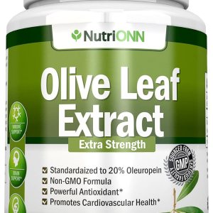 Extracto de hoja de olivo  750 mg  120 cápsulas  Extra fuerte  20% oleuropeína  Fórmula sin OMG  Calidad premium de hojas de olivo puro  Potente Extracto de hoja de olivo  750 mg  120 cápsulas  Extra fuerte  20% oleuropeína  Fórmula sin OMG  Calidad premium de hojas de olivo puro  Potente