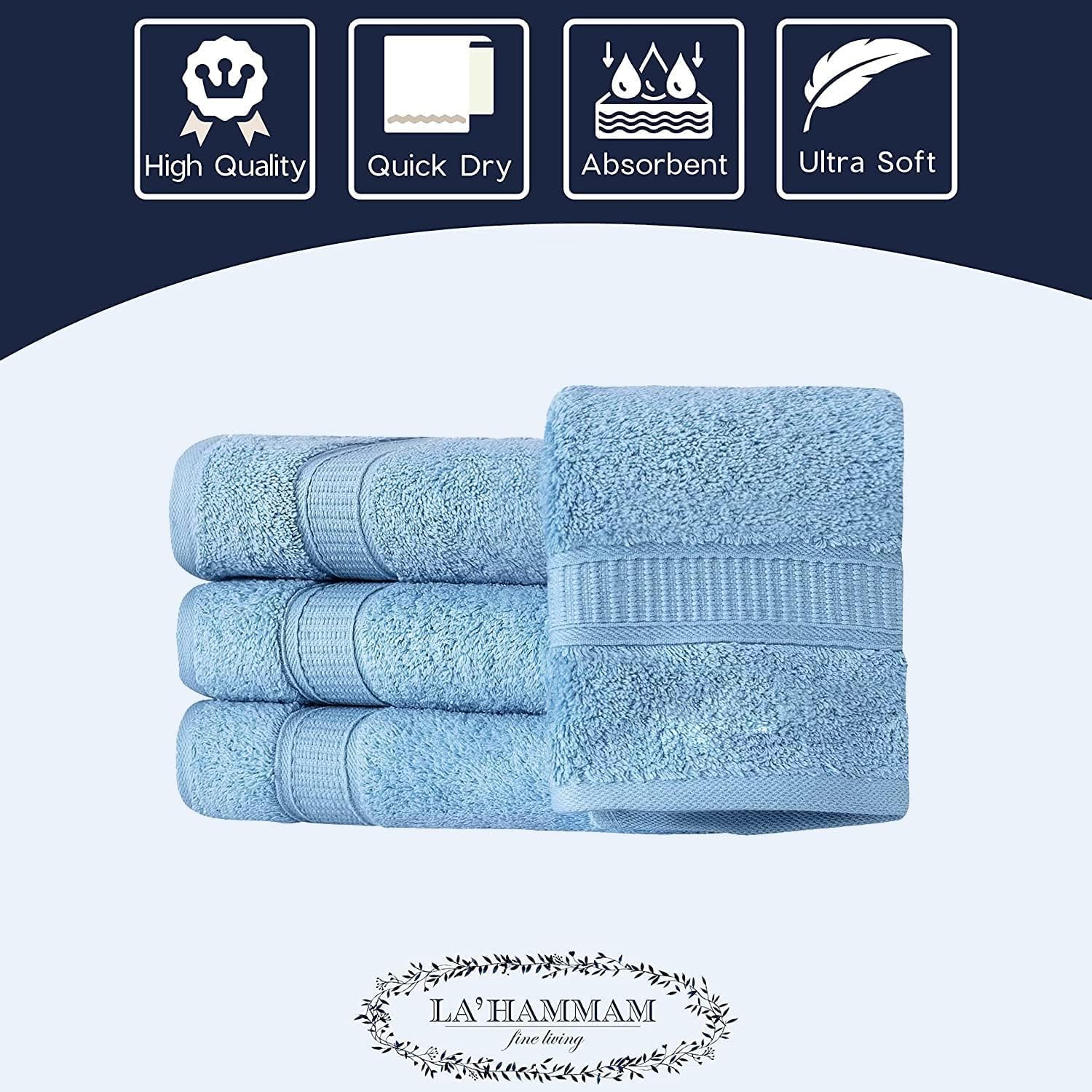 Toallas personalizadas, lujosas toallas de algodón turco genuino con monograma para baño, cocina, hotel, spa, gimnasio y dormitorio universitario,