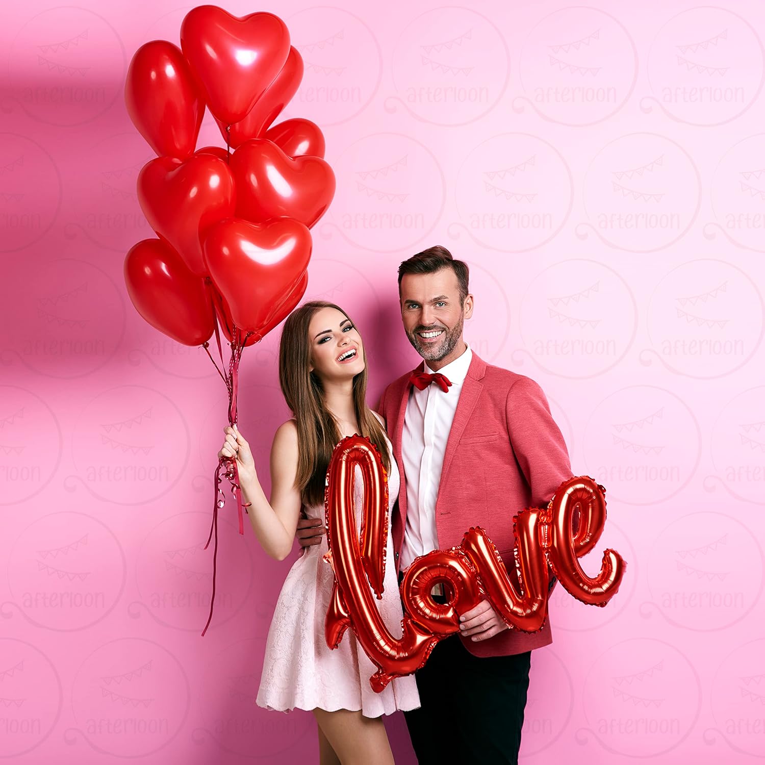 Globos de látex en forma de corazón de 12 pulgadas, gruesos, extrafuertes para guirnalda de baby shower, boda, cabina de fotos, suministros de