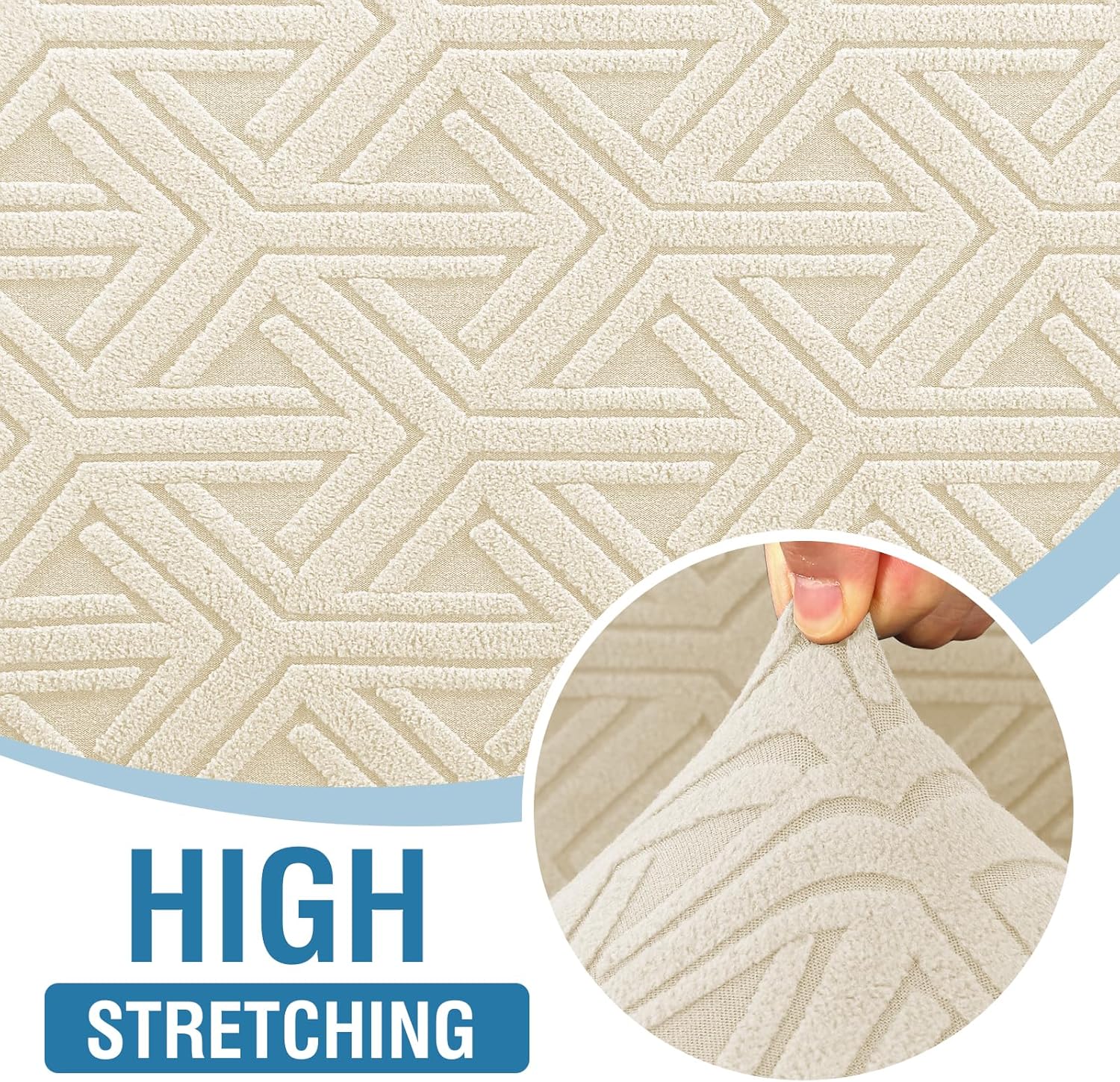 H.VERSAILTEX Fundas de sofá jacquard para sofás de 3 cojines, 1 pieza, fundas elásticas para sofá, protector de muebles antideslizantes, suaves y