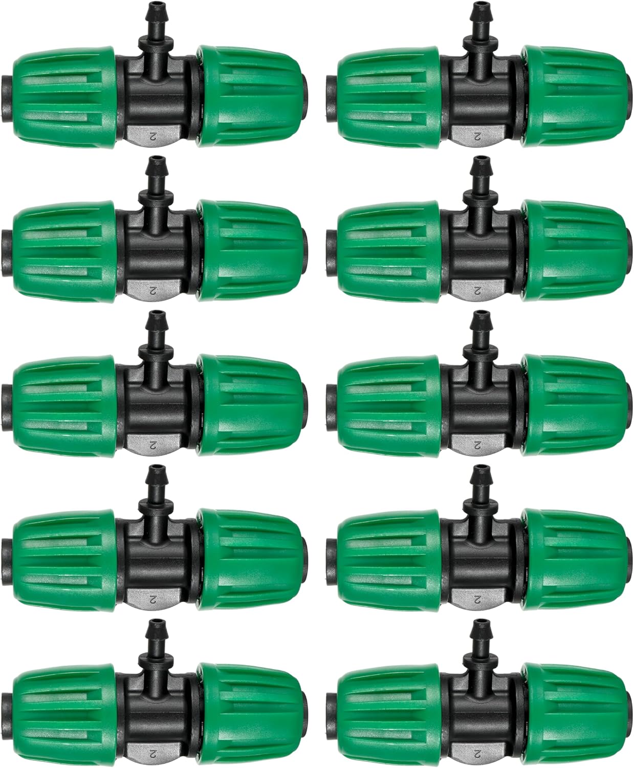 10 piezas de tubo de púas de 12 pulgada (12 pulgada de diámetro interior x 0.6-0.63 pulgadas de diámetro) de 0.630 in a 14 pulgadas, tubo de riego