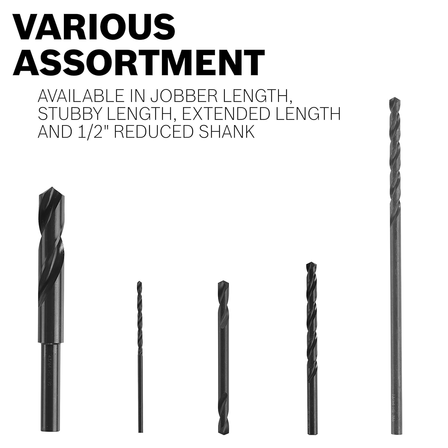BOSCH BL2731 Broca de óxido negro para aeronaves de longitud extra de 116 pulgadas x 12 pulgadas (paquete de 2)
