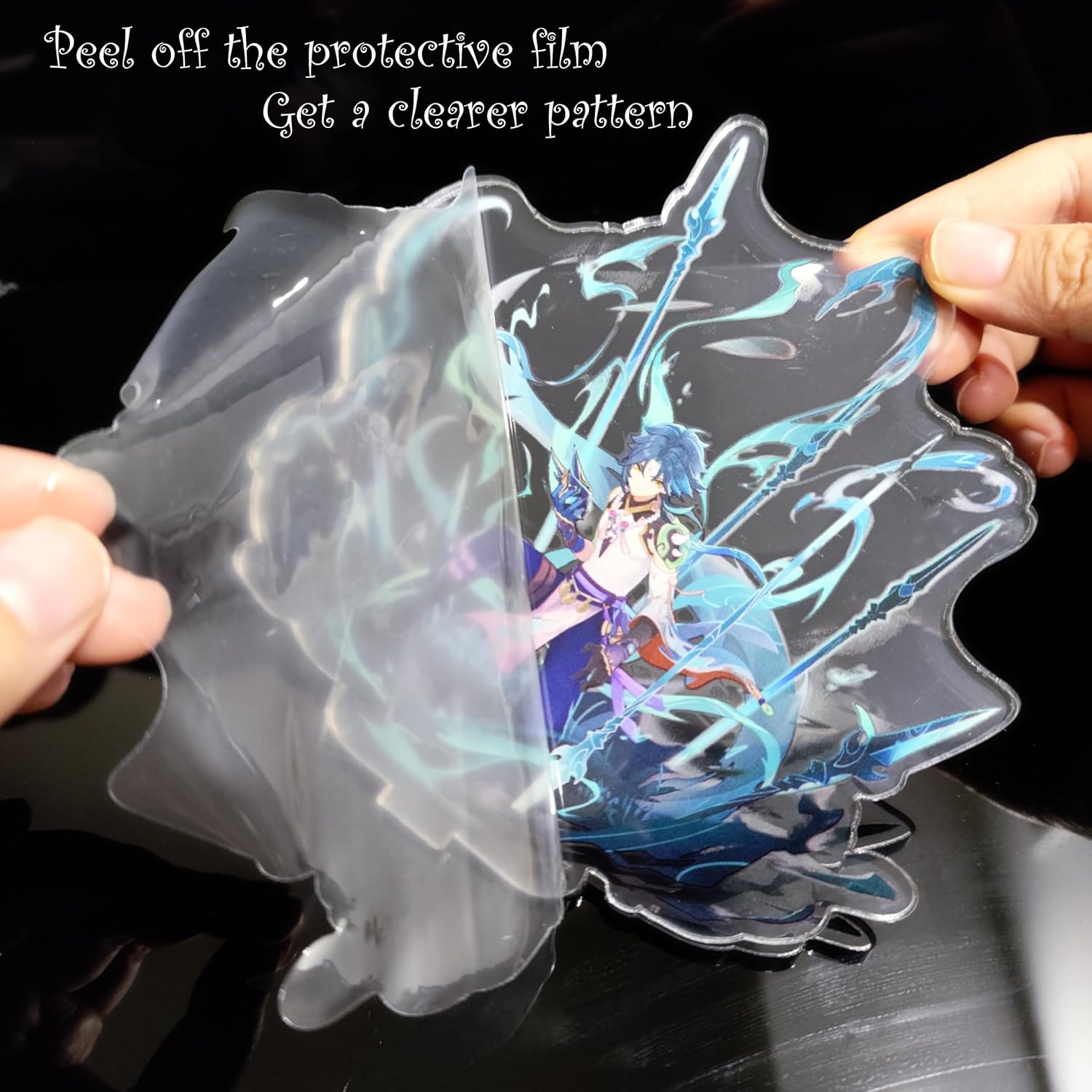 Genshin Impact Merch, figura de impacto de Genshin decoración de escritorio acrílica, colección de baratijas periféricas de estación de múltiples