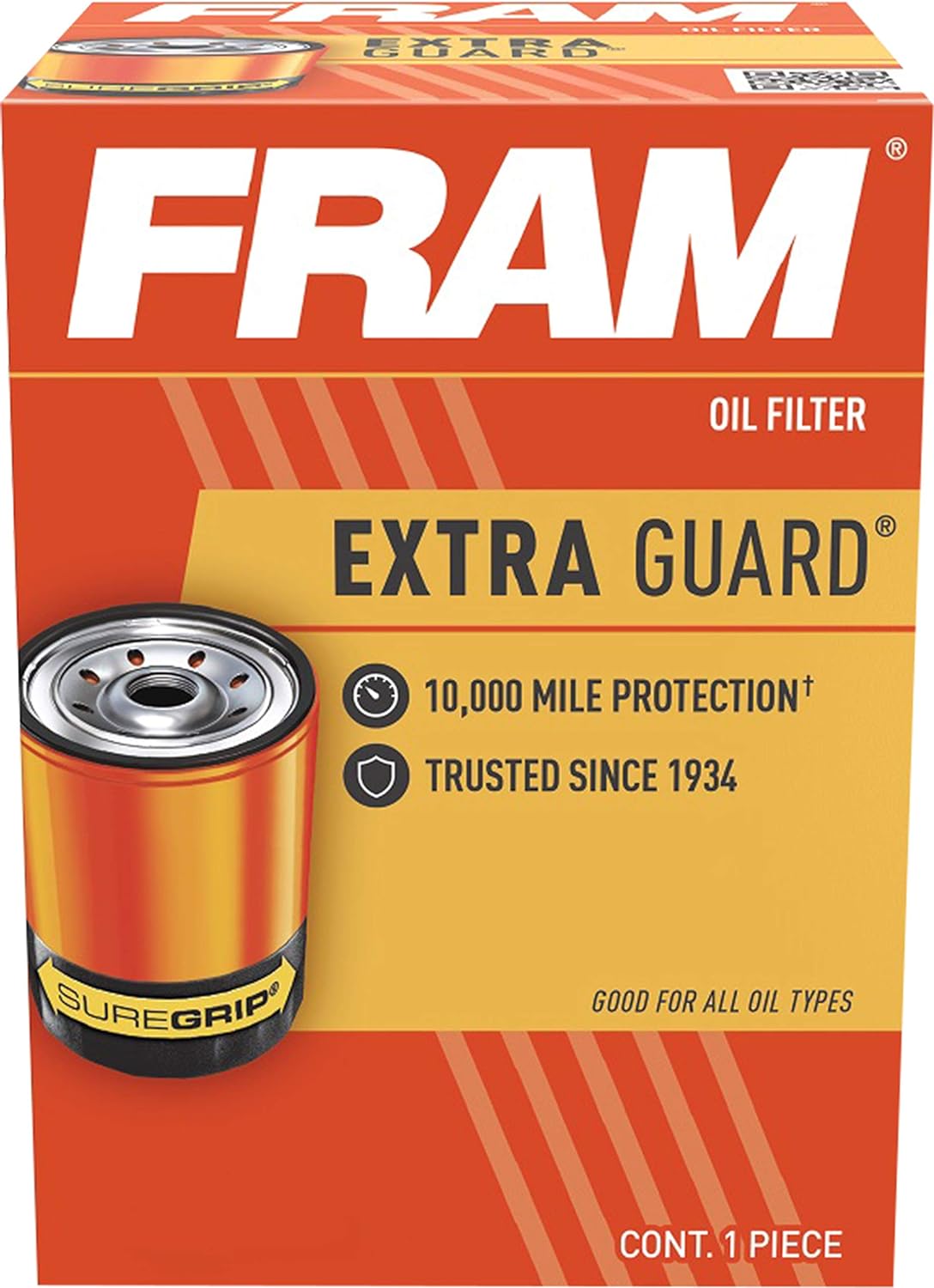 Fram PH9837 Extra Guard – Filtro de aceite con intervalo de cambio de 10.000 kilómetros (paquete de 2)
