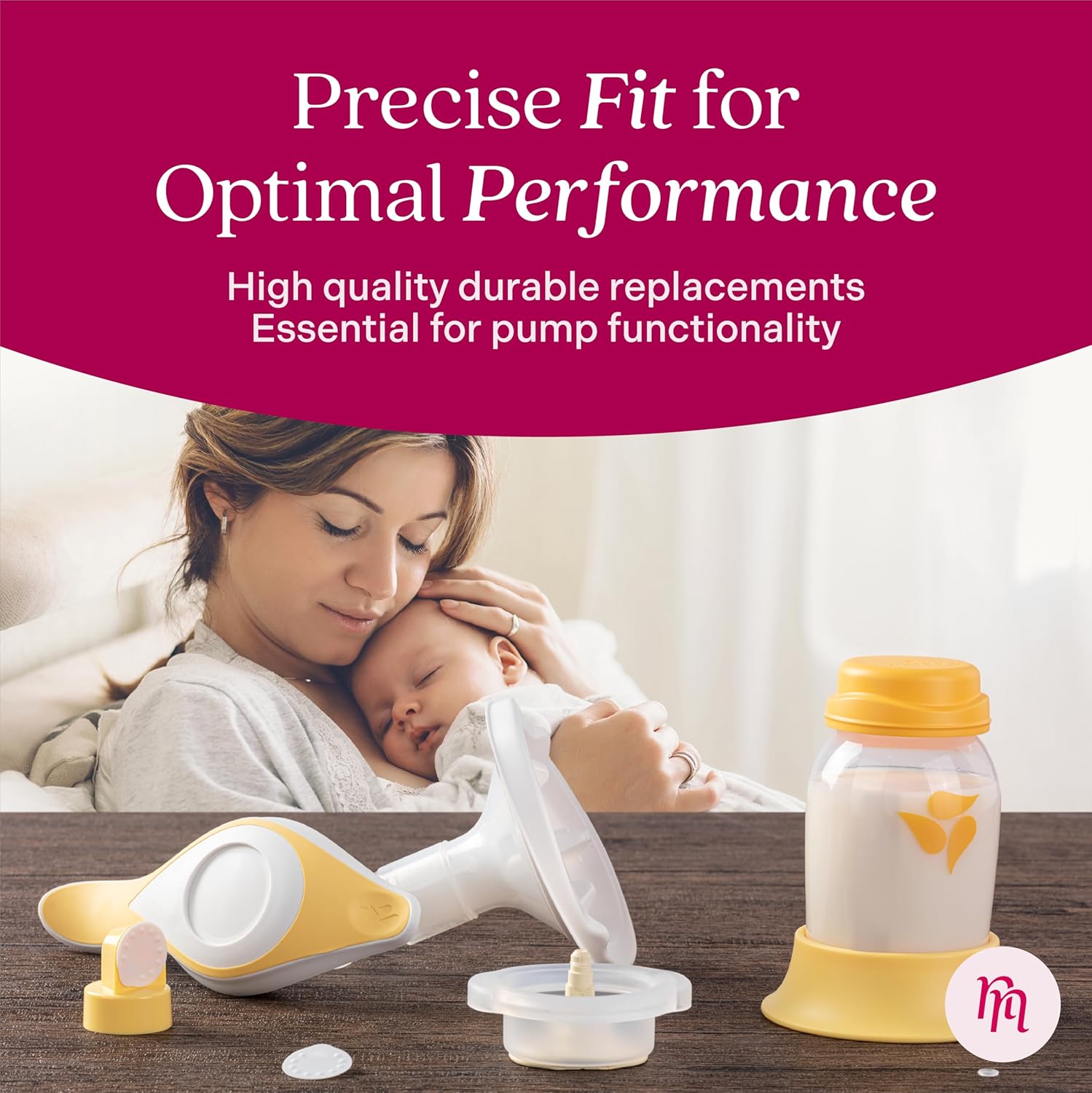Nurse & Nourish Membranas de 8 O’Rings y 4 extractores de leche para extractor de leche manual Medela Harmony – Piezas de enfermería y nutrición