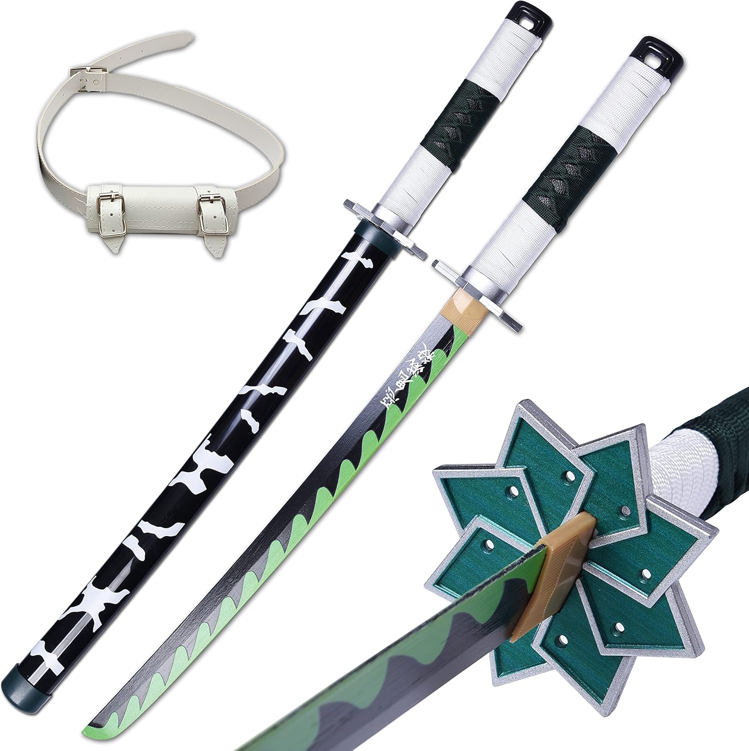 ziqing Espada para cosplay de Demon Slayer hecha a mano, Katana de 31 pulgadas con múltiples estilos para elegir