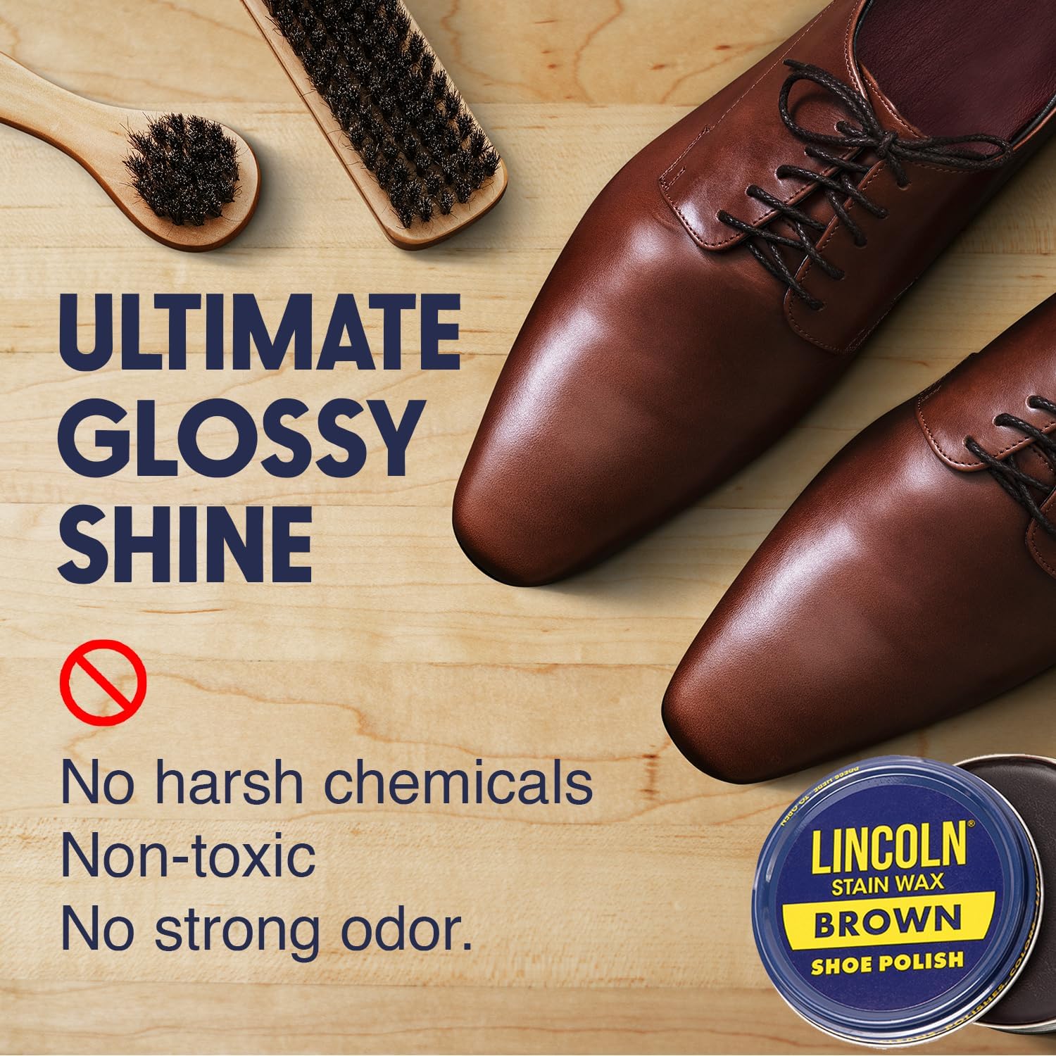 Lincoln Cera para pulir zapatos – 2-18 oz  Fabricado en Estados Unidos desde 1925