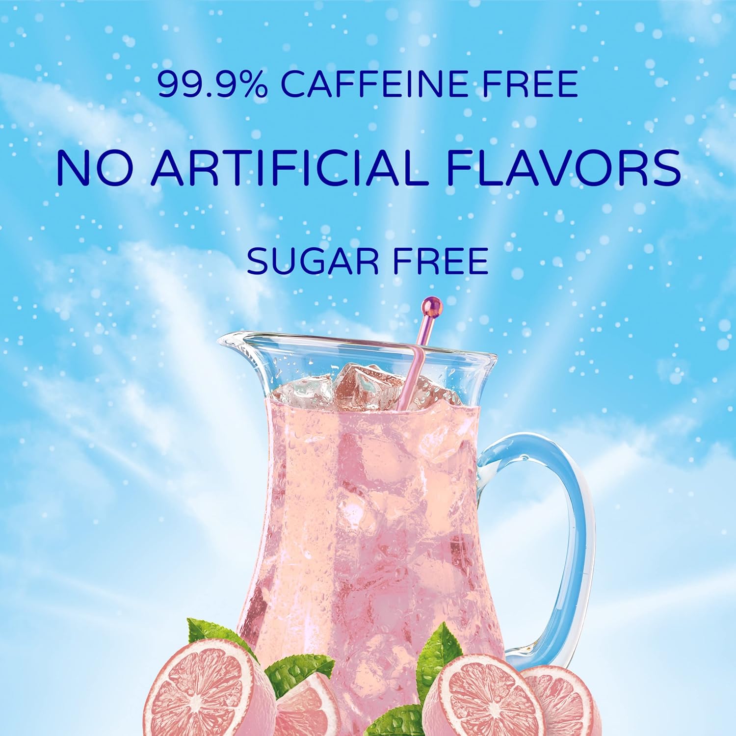 Crystal Light Mezcla de bebida en polvo con sabor natural a limonada rosada sin azúcar, 4 paquetes para jarra (paquete de 3)