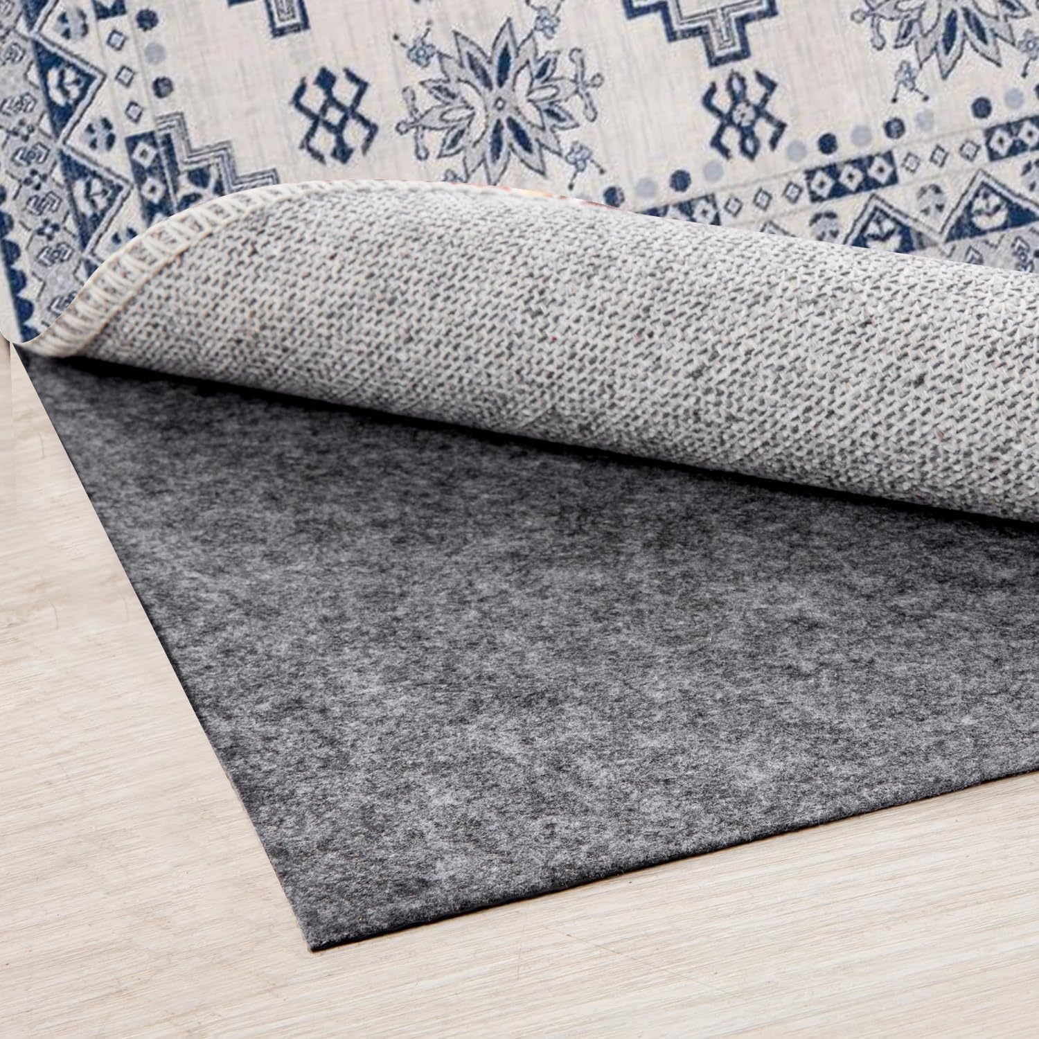 Almohadilla de alfombra 100% impermeable, tapete de área extra grande de 6 x 9 pies, antideslizante, para todos los pisos y acabados, almohadilla de